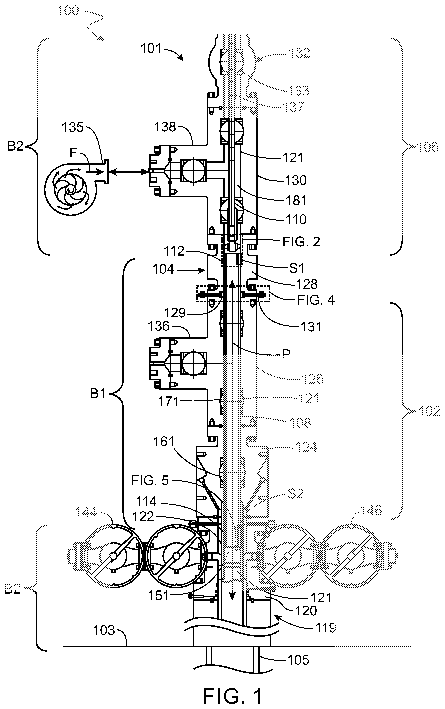 Patent US12129731 Figure 1 – Protecting wellhead equipment from treatment fluids