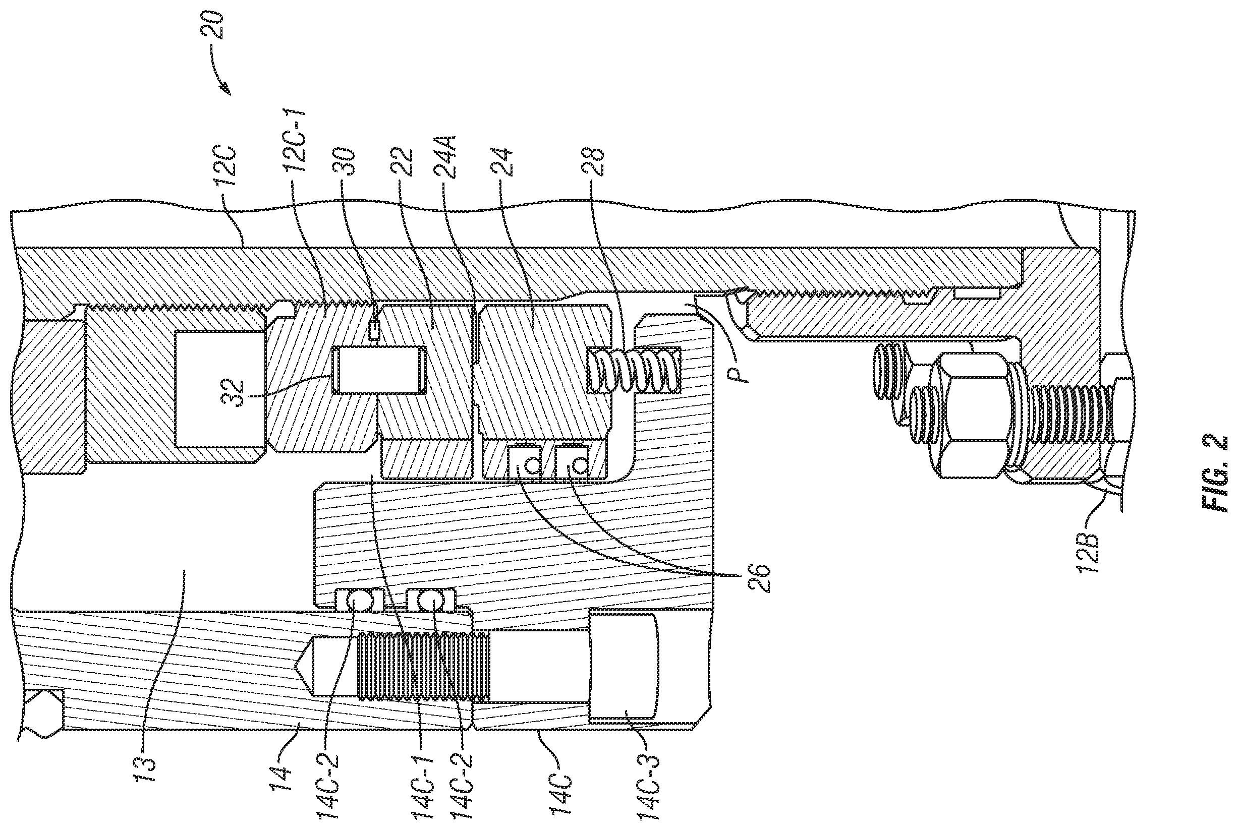 Patent US12129732 Figure 2 – Rotating control device having improved seal