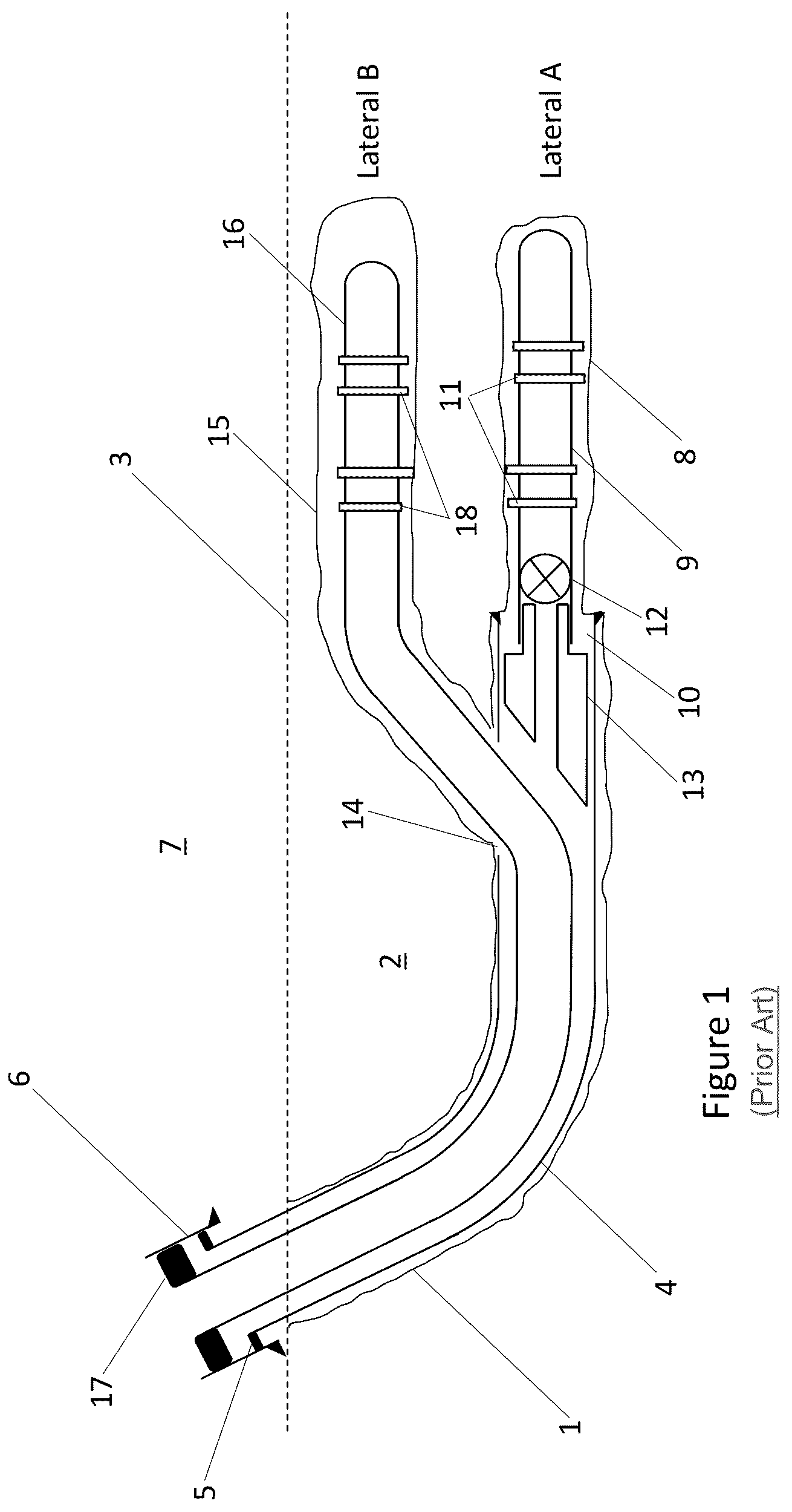Patent US12129741 Figure 1 – Method and apparatus for making a lateral well