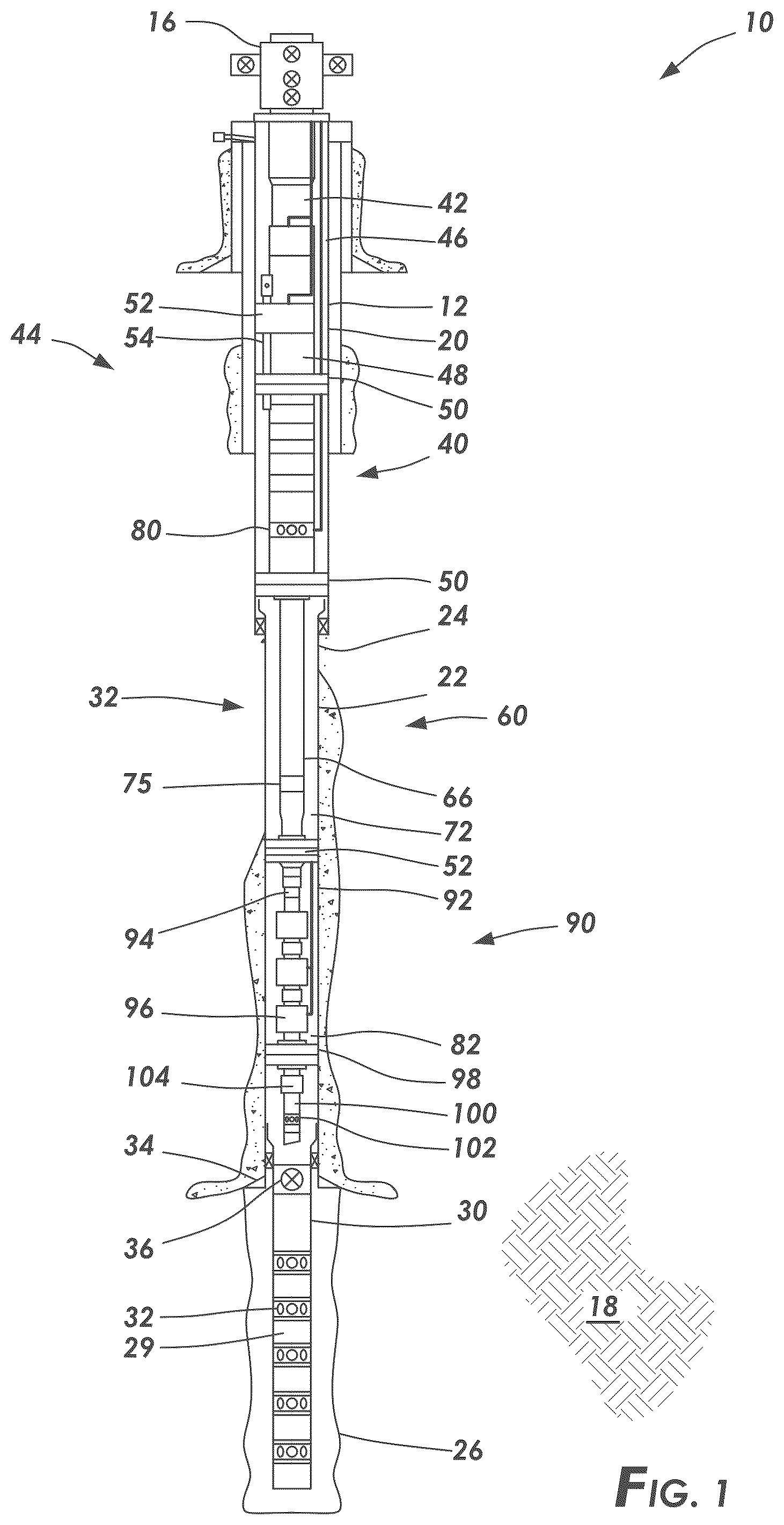 Patent US12129745 Figure 1 – Deep gas-lift in compromised wells