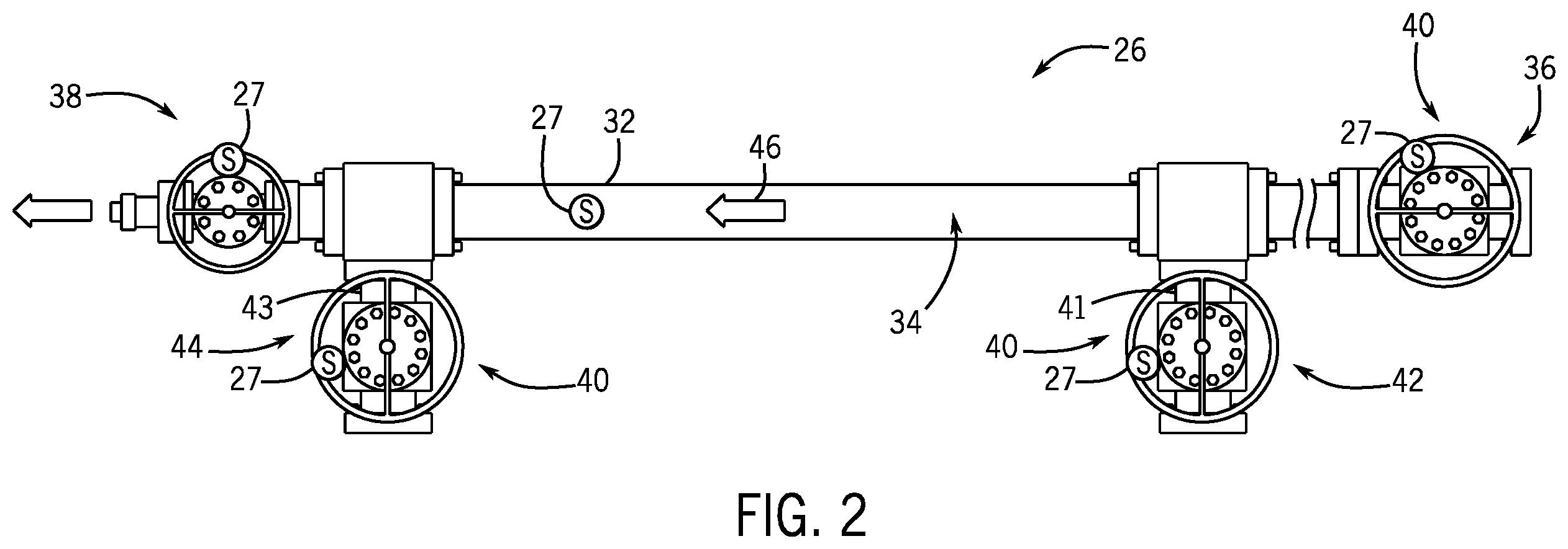 Patent US12129750 Figure 2 – Apparatus and method of disbursing materials into a wellbore