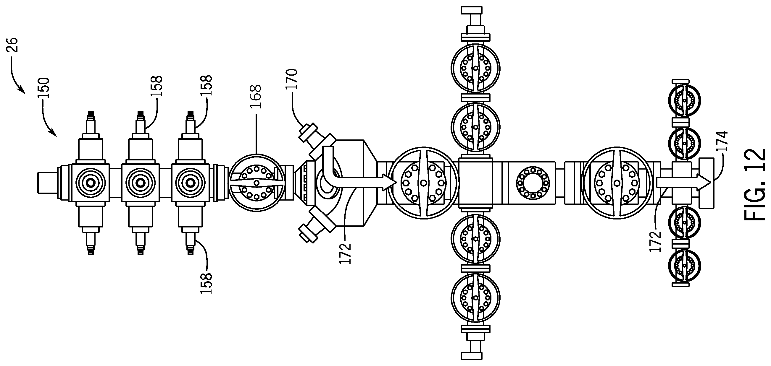 Patent US12129750 Figure 12 – Apparatus and method of disbursing materials into a wellbore