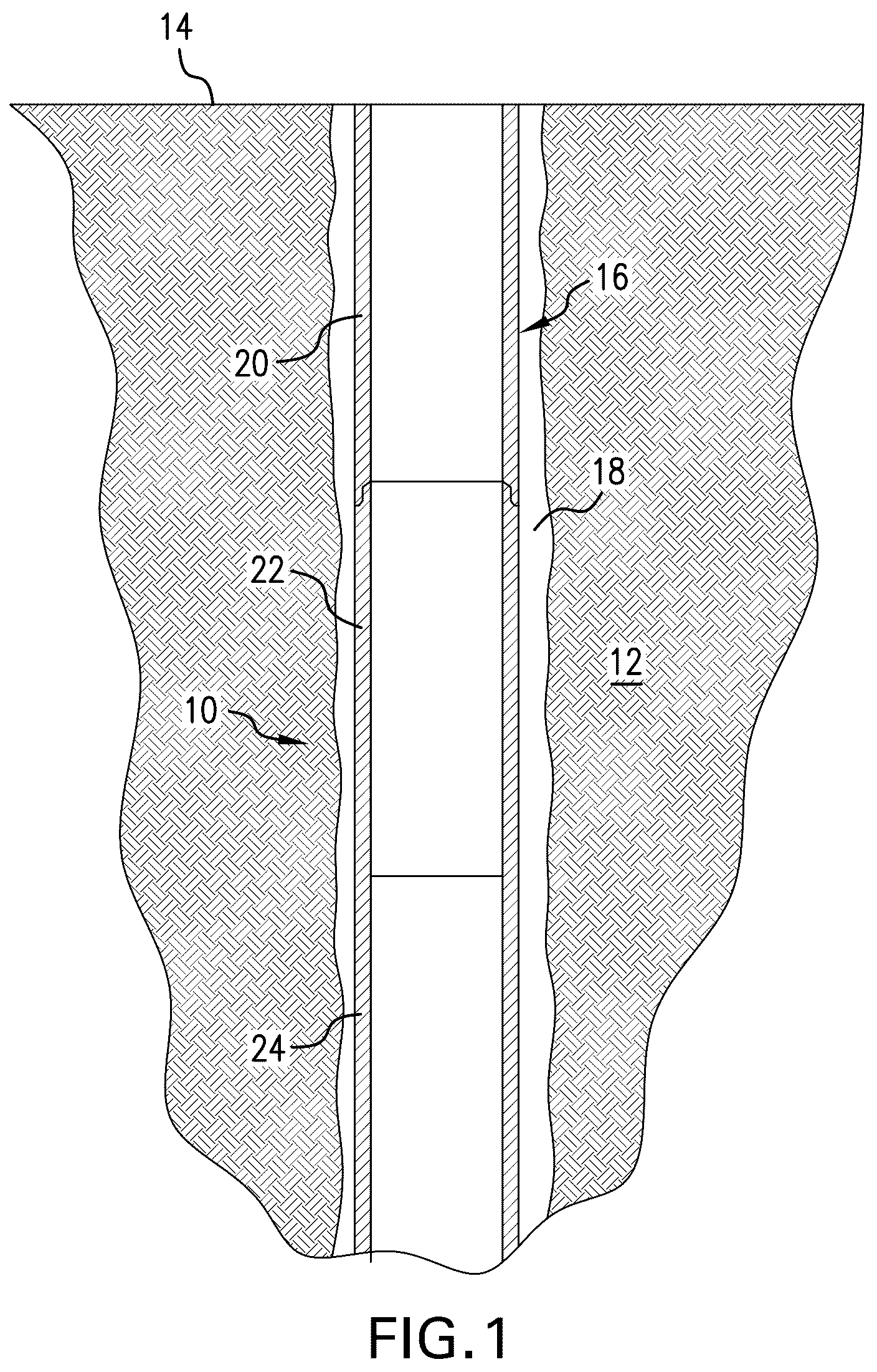Patent US12129756 — Casing-embedded fiber-optics telemetry for real-time well integrity monitoring — Figure 1