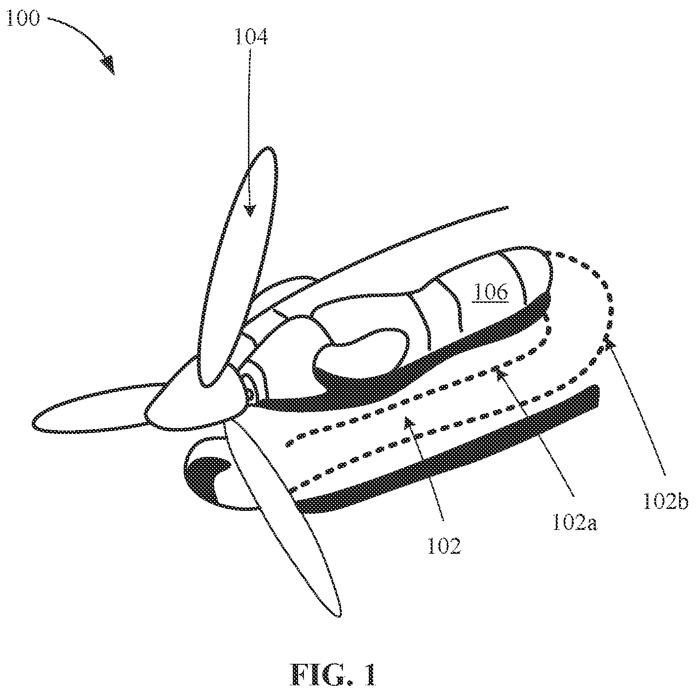 Patent US12129762 Figure 1 – Turbine engine compressor variable geometry system with split actuation