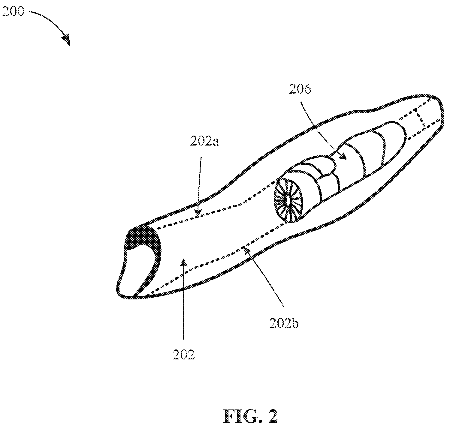 Patent US12129762 Figure 2 – Turbine engine compressor variable geometry system with split actuation