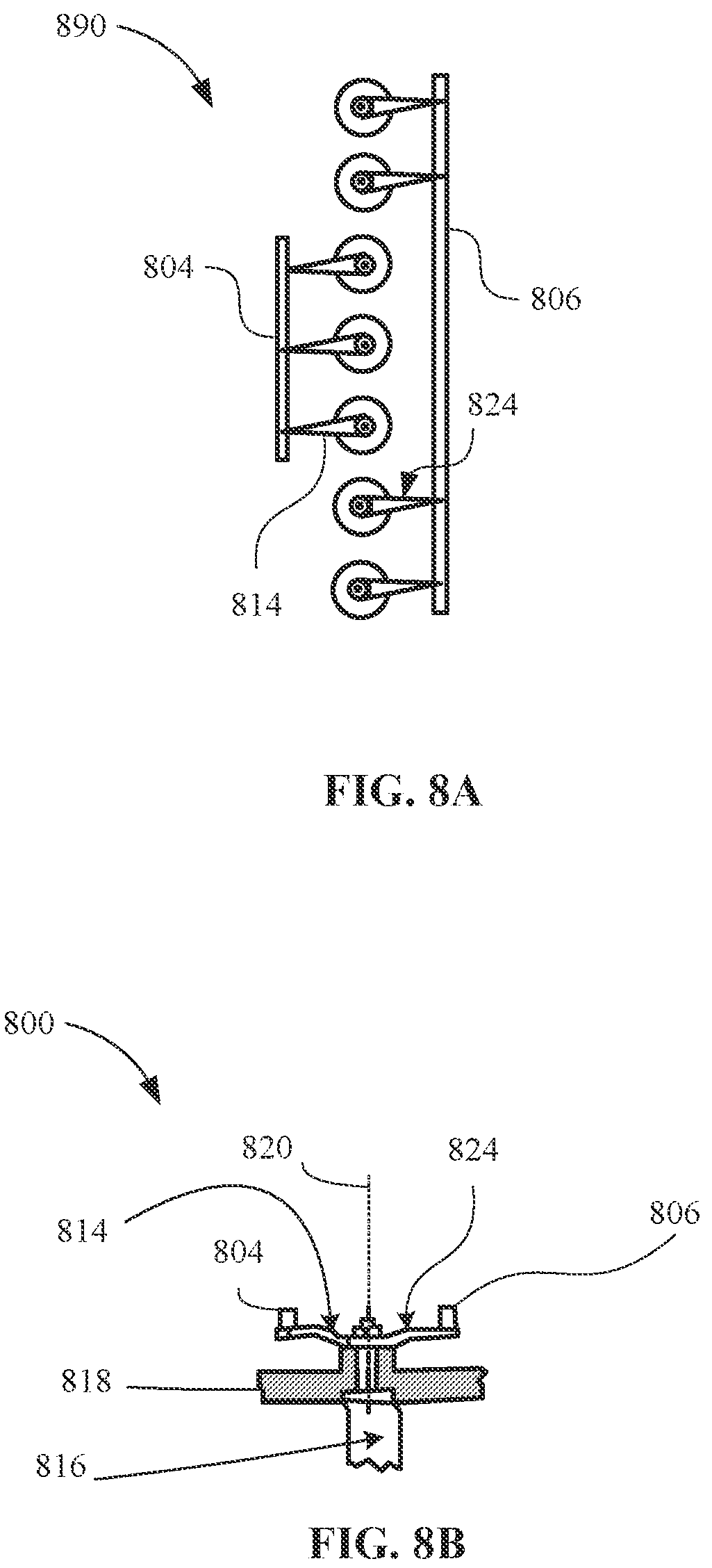 Patent US12129762 Figure 8 – Turbine engine compressor variable geometry system with split actuation