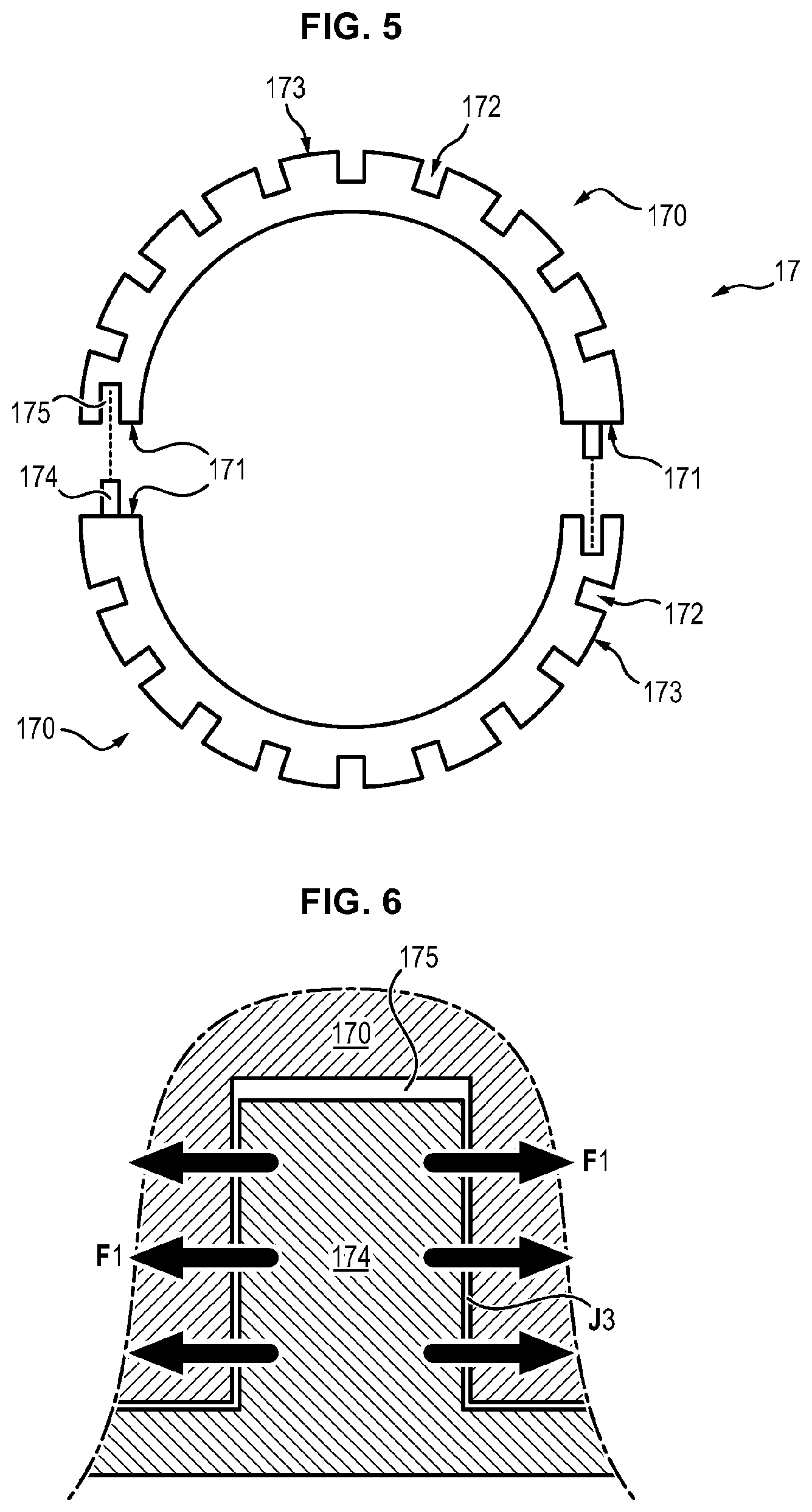 Patent US12129763 Figure 3 – Inner blade support ring of a turbomachine compressor stator
