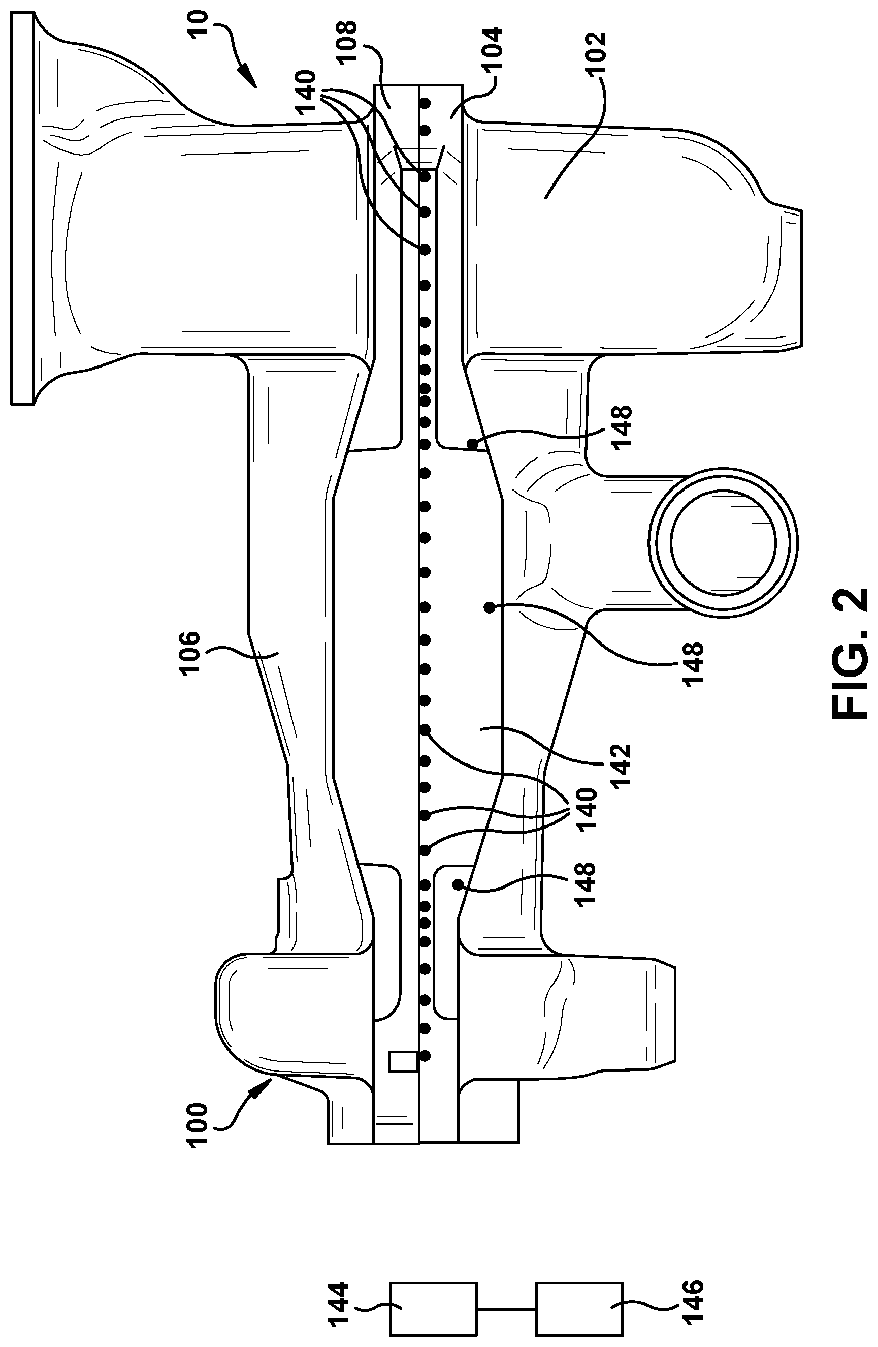 Patent US12129765 Figure 2 – Method and system for component alignment in turbine casing and related turbine casing