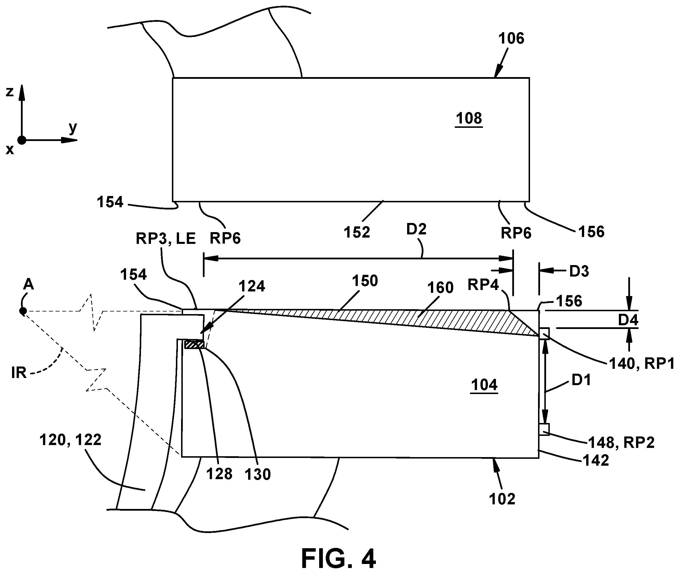 Patent US12129765 Figure 4 – Method and system for component alignment in turbine casing and related turbine casing