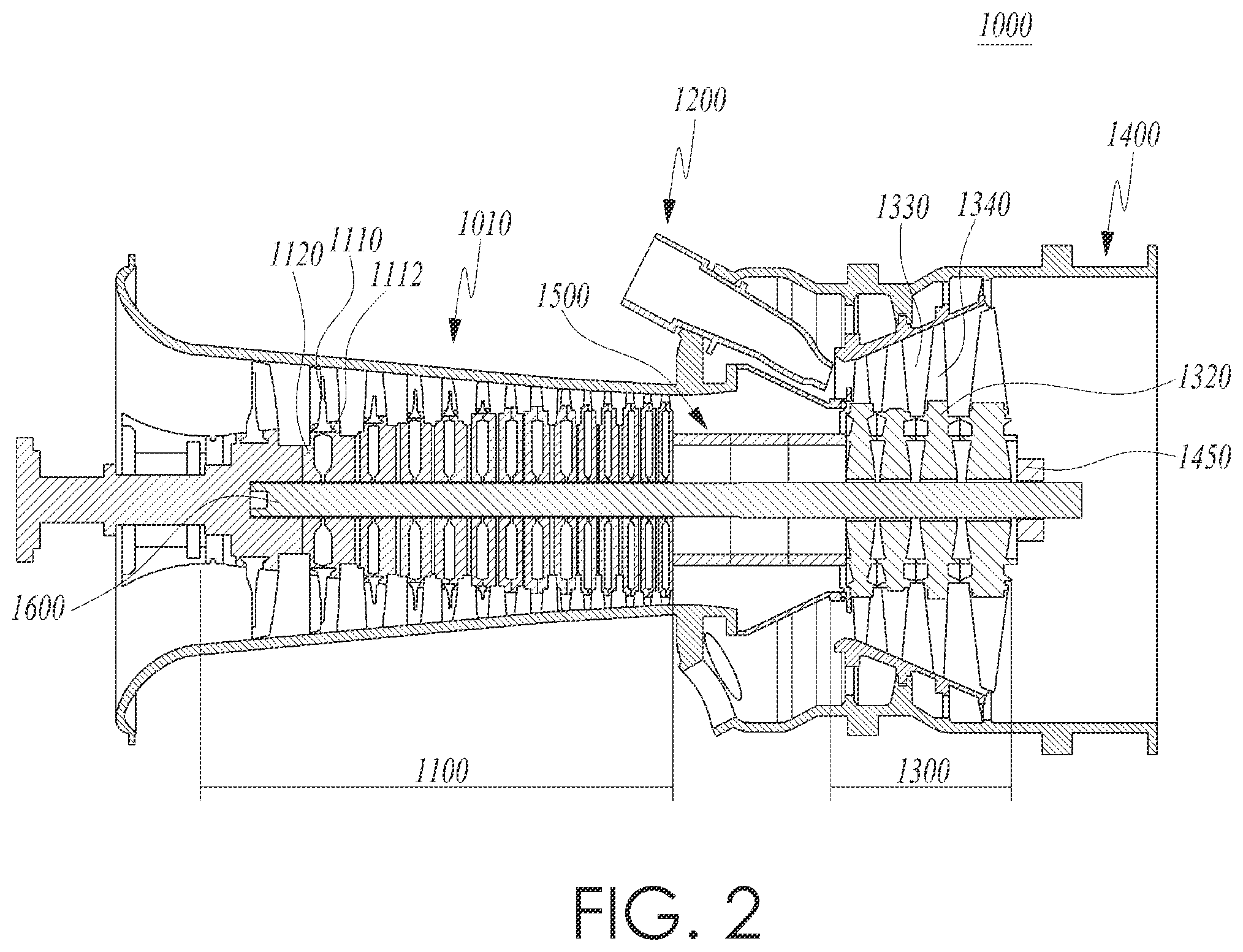Patent US12129766 Figure 2 – Vertical joint coupling structure of casing, and gas turbine having same