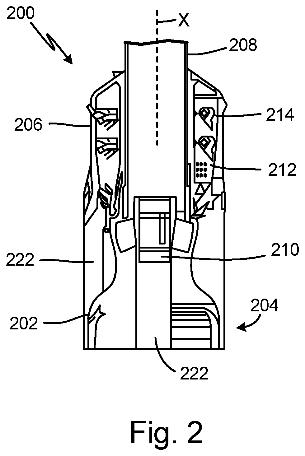 Patent US12129768 Figure 2 – Unitized manufacturing of a gas turbine engine