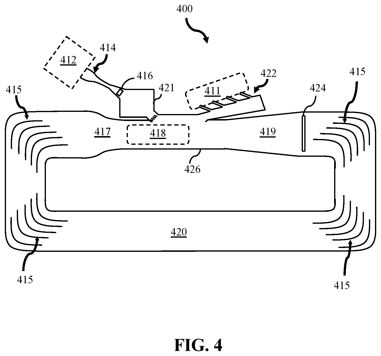 Patent US12129772 Figure 4 – Induced flow generator apparatus for power generation