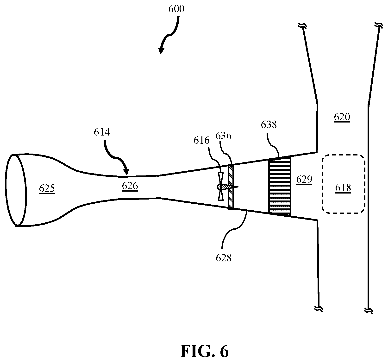 Patent US12129772 Figure 6 – Induced flow generator apparatus for power generation