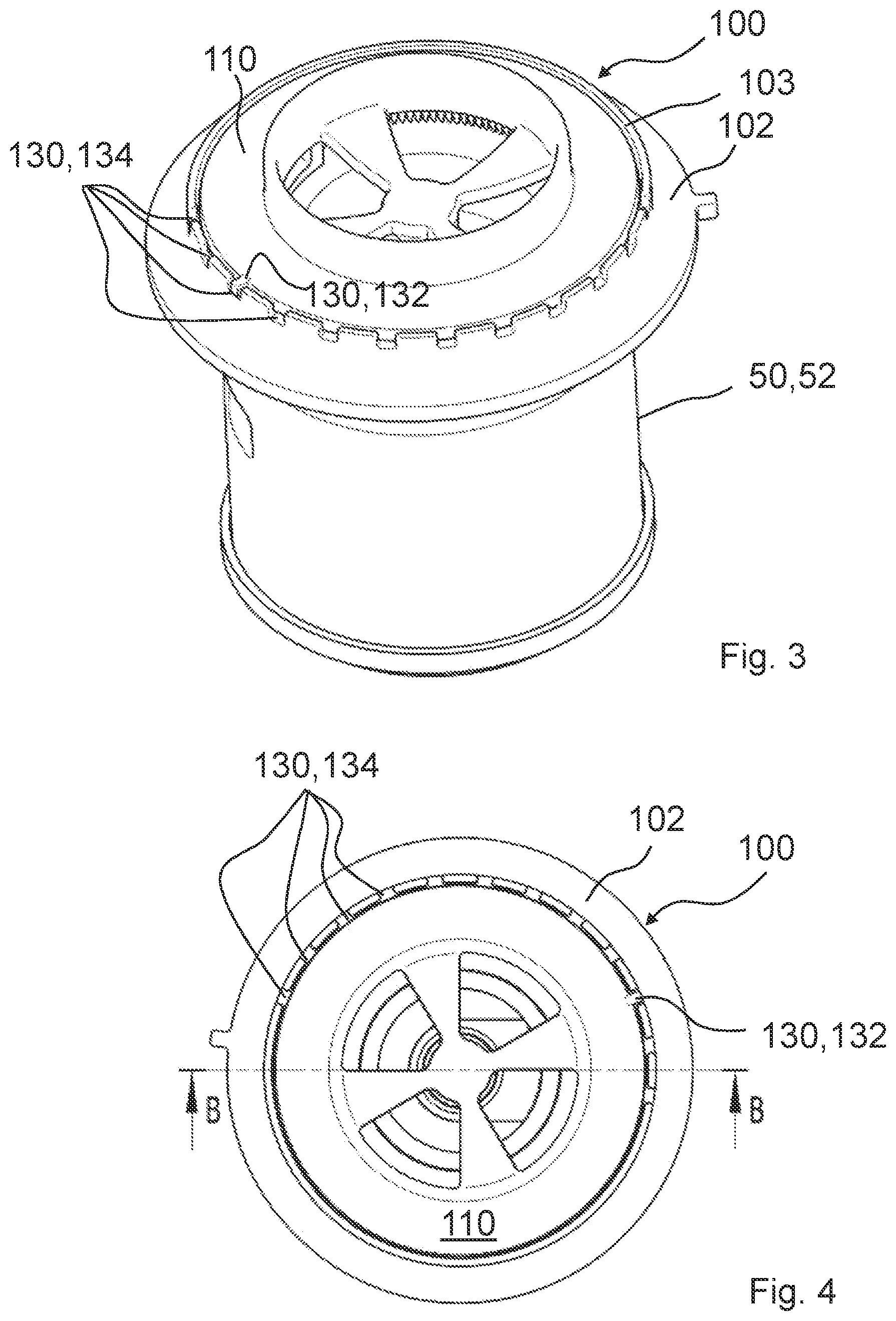 Patent US12129776 Figure 2 – Separator for separating fluid from a gas flow and assembly kit for a separator
