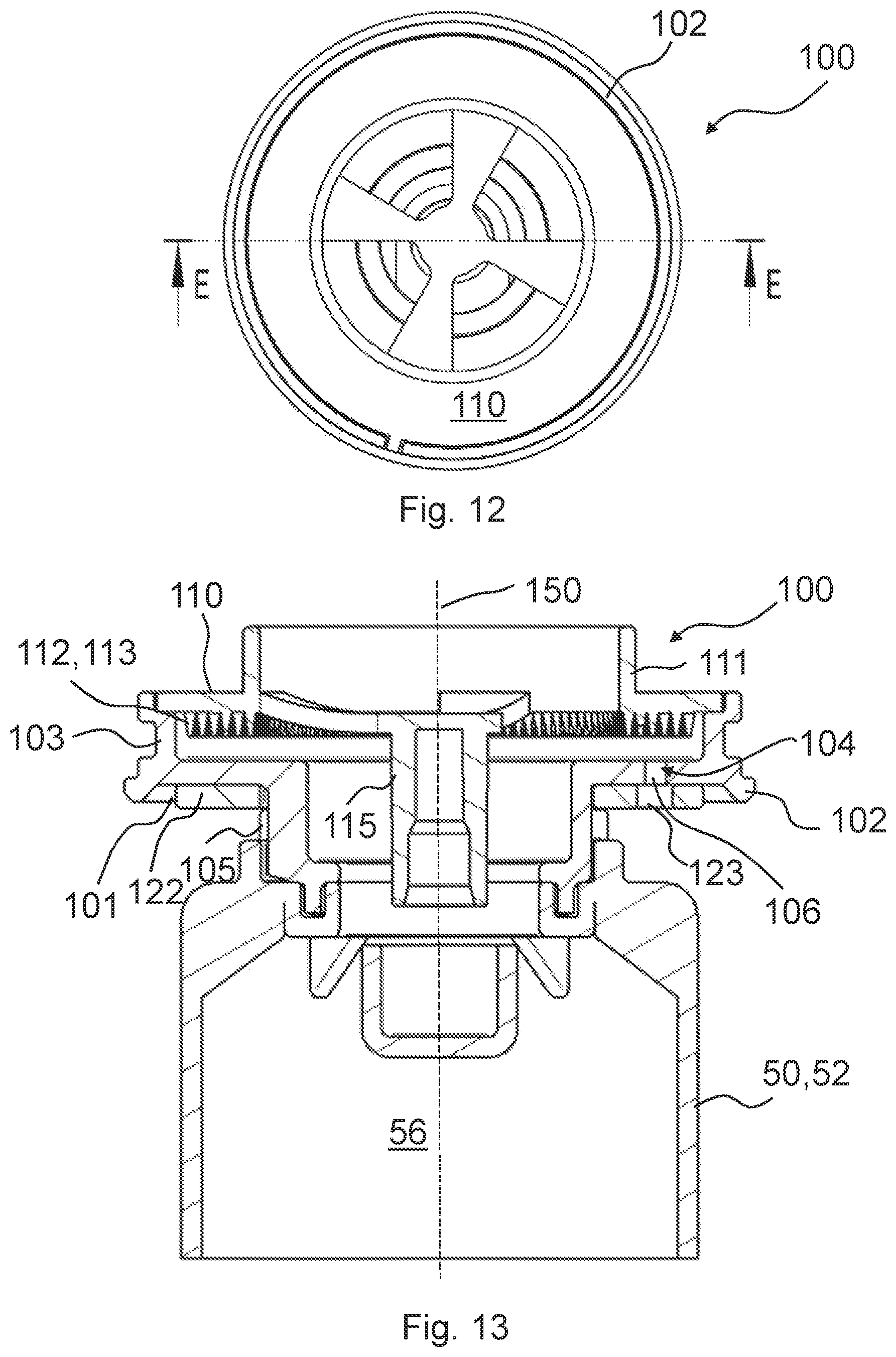 Patent US12129776 Figure 7 – Separator for separating fluid from a gas flow and assembly kit for a separator