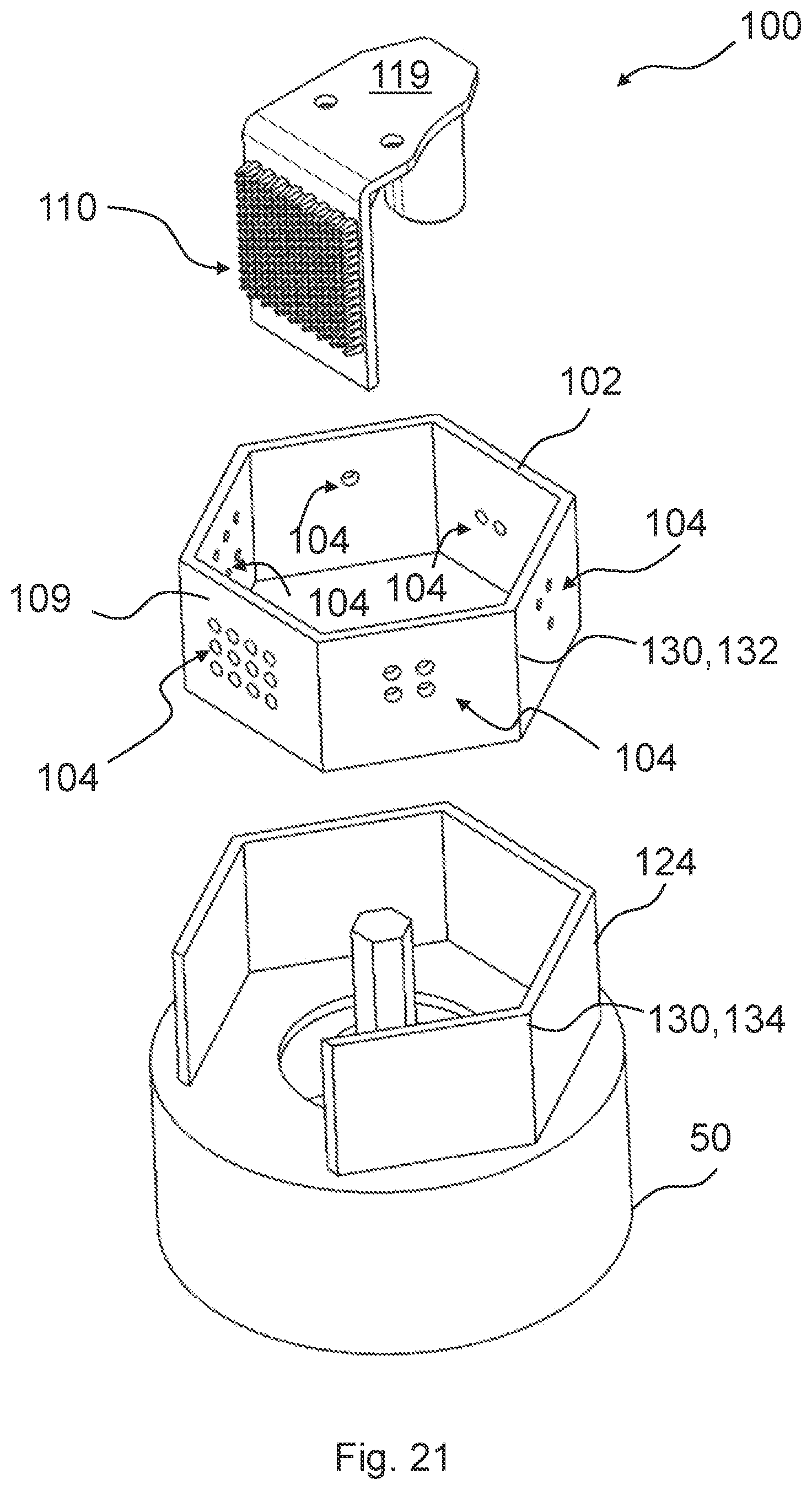 Patent US12129776 Figure 12 – Separator for separating fluid from a gas flow and assembly kit for a separator