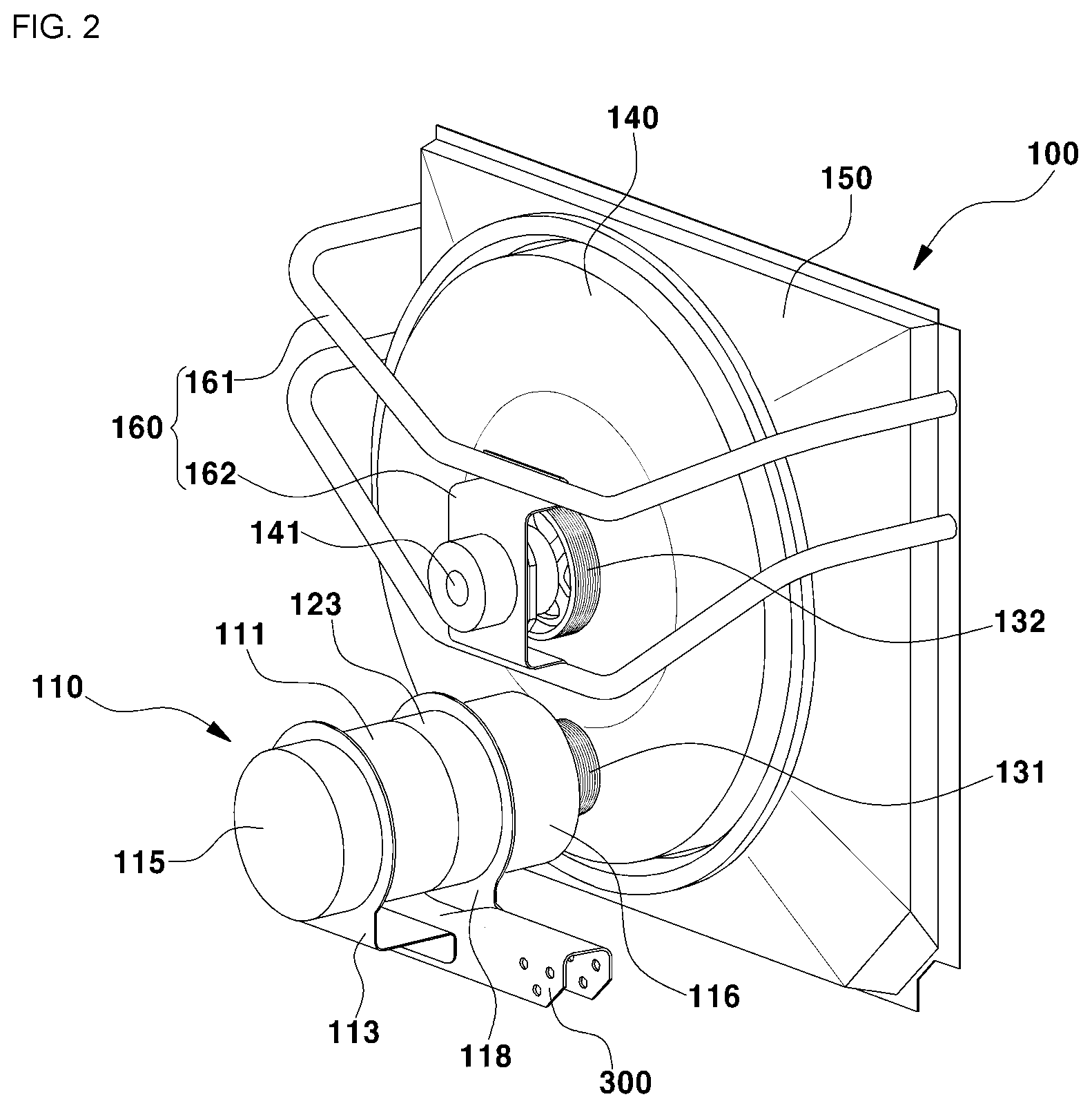Patent US12129784 Figure 2 – Cooling fan for vehicle