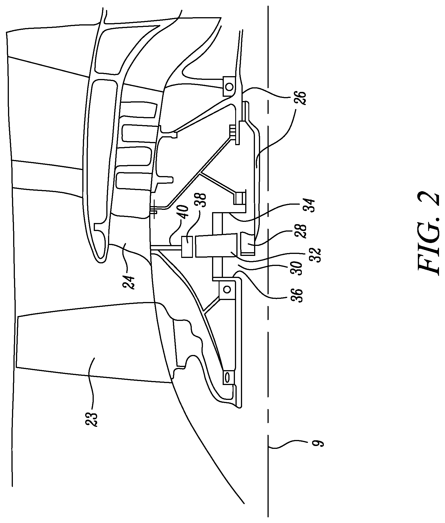 Patent US12129794 Figure 2 – Vane assembly for a gas turbine engine