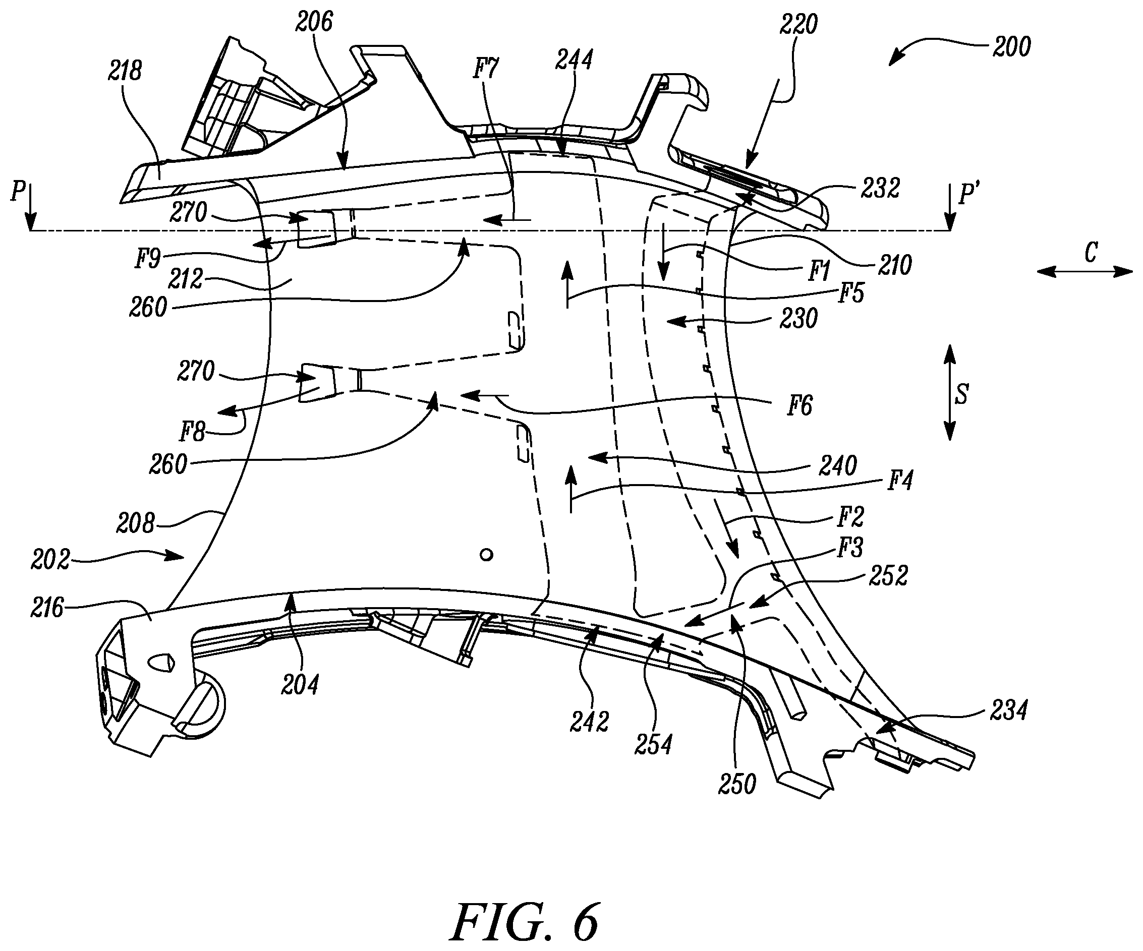 Patent US12129794 Figure 6 – Vane assembly for a gas turbine engine