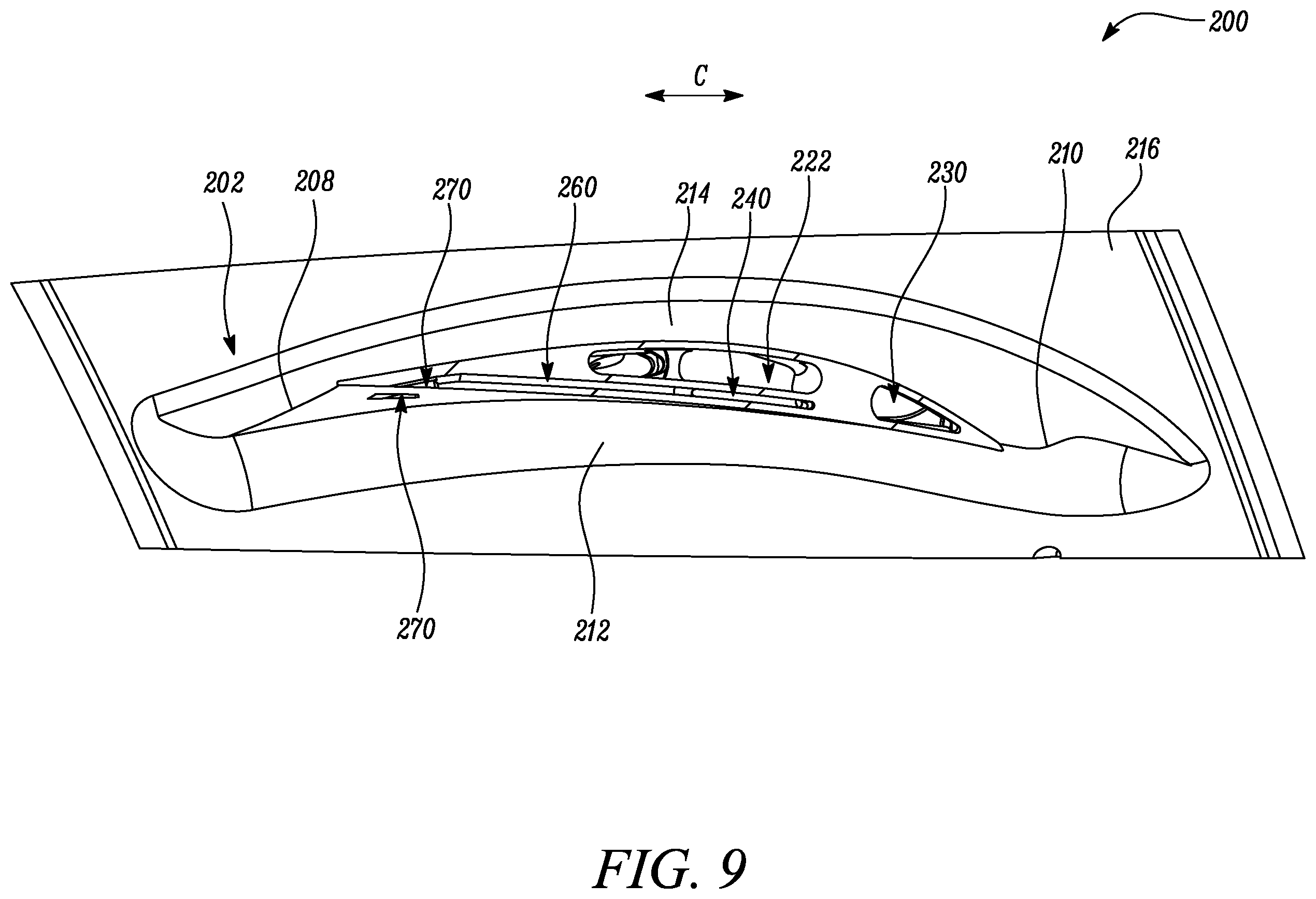 Patent US12129794 Figure 9 – Vane assembly for a gas turbine engine