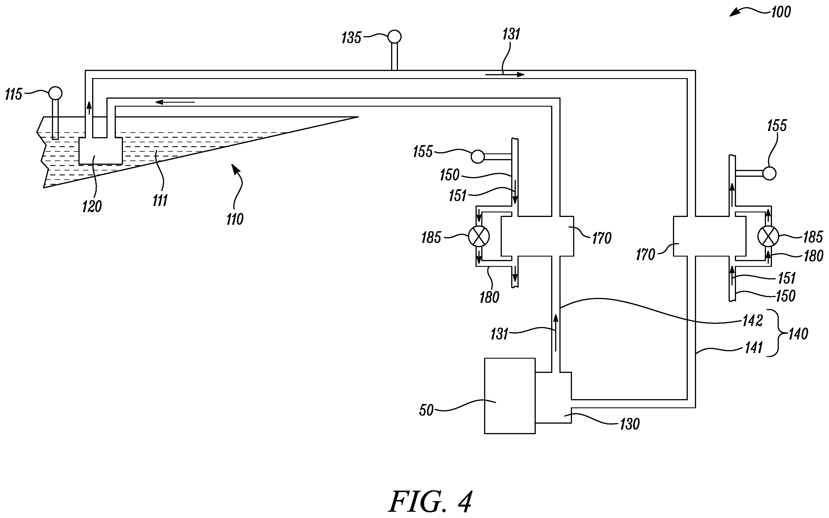 Patent US12129797 Figure 4 – Heat management system for aircraft