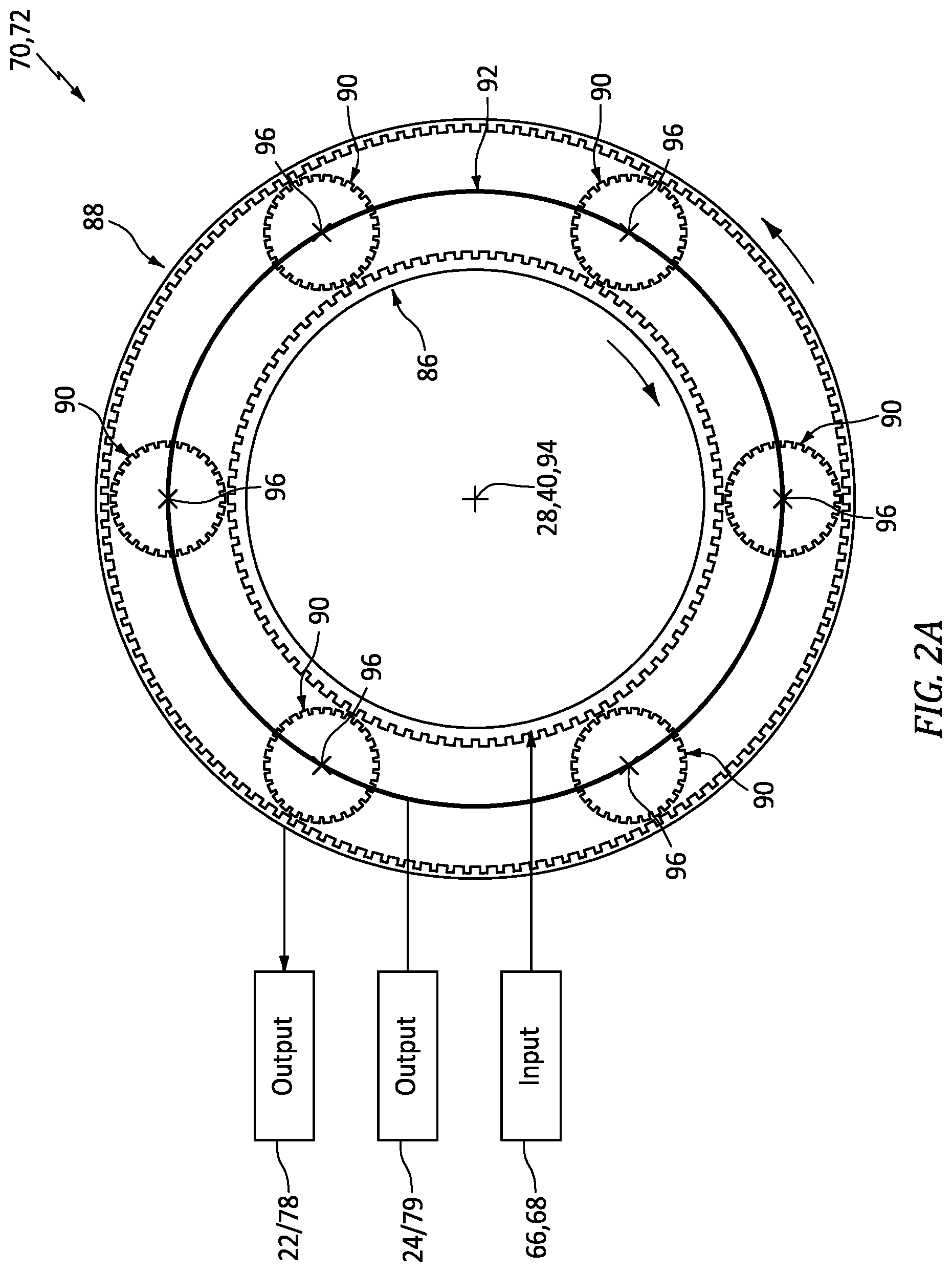 Patent US12129802 Figure 2 – Selective power distribution for an aircraft propulsion system