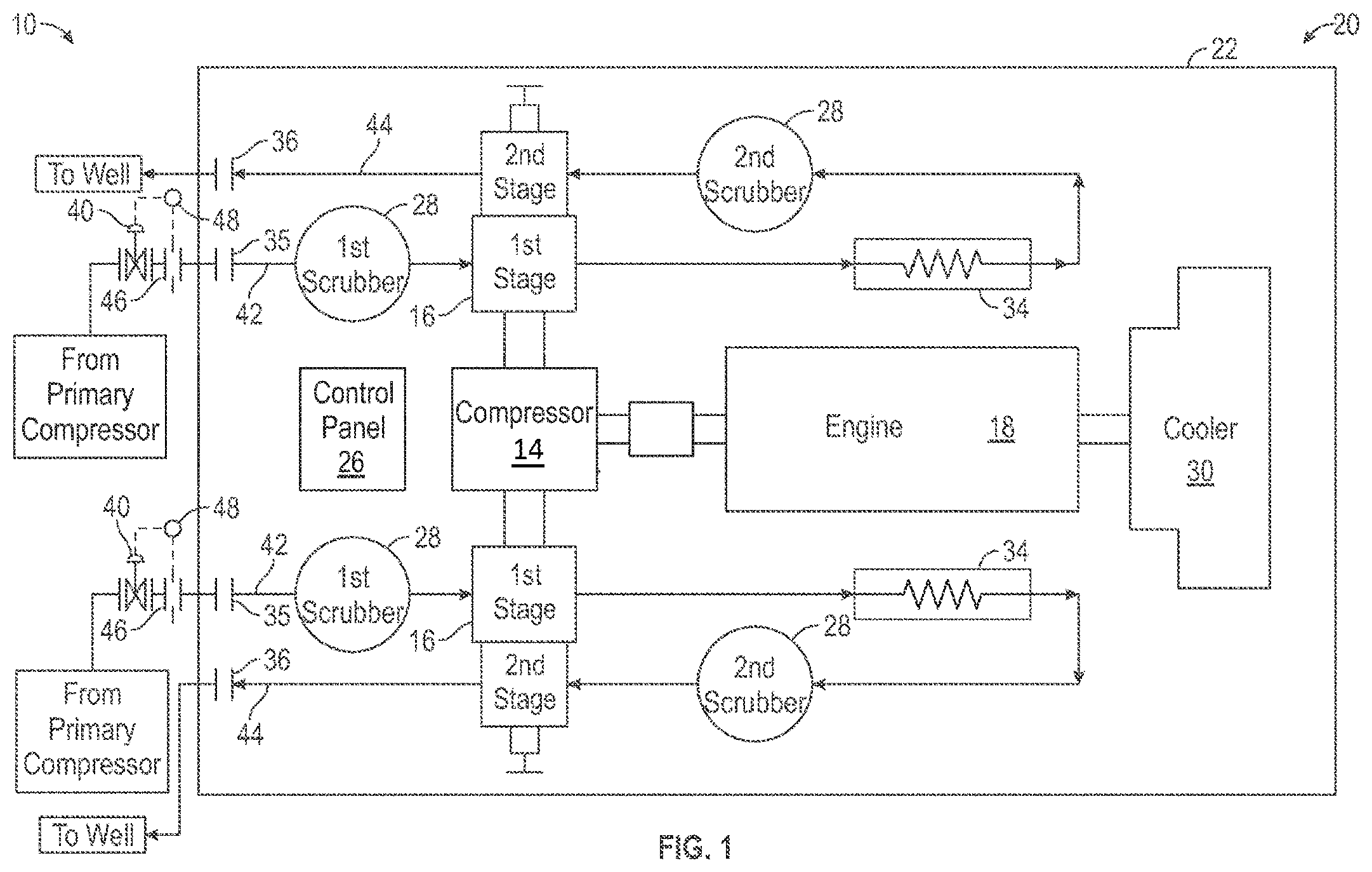 Patent US12129816 Figure 1 – Compression emissions evacuator