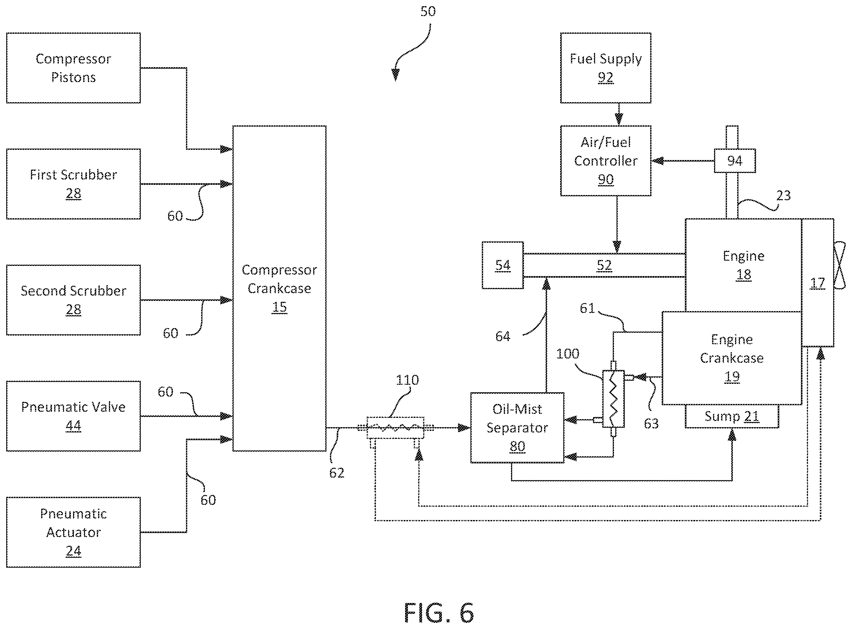 Patent US12129816 Figure 7 – Compression emissions evacuator
