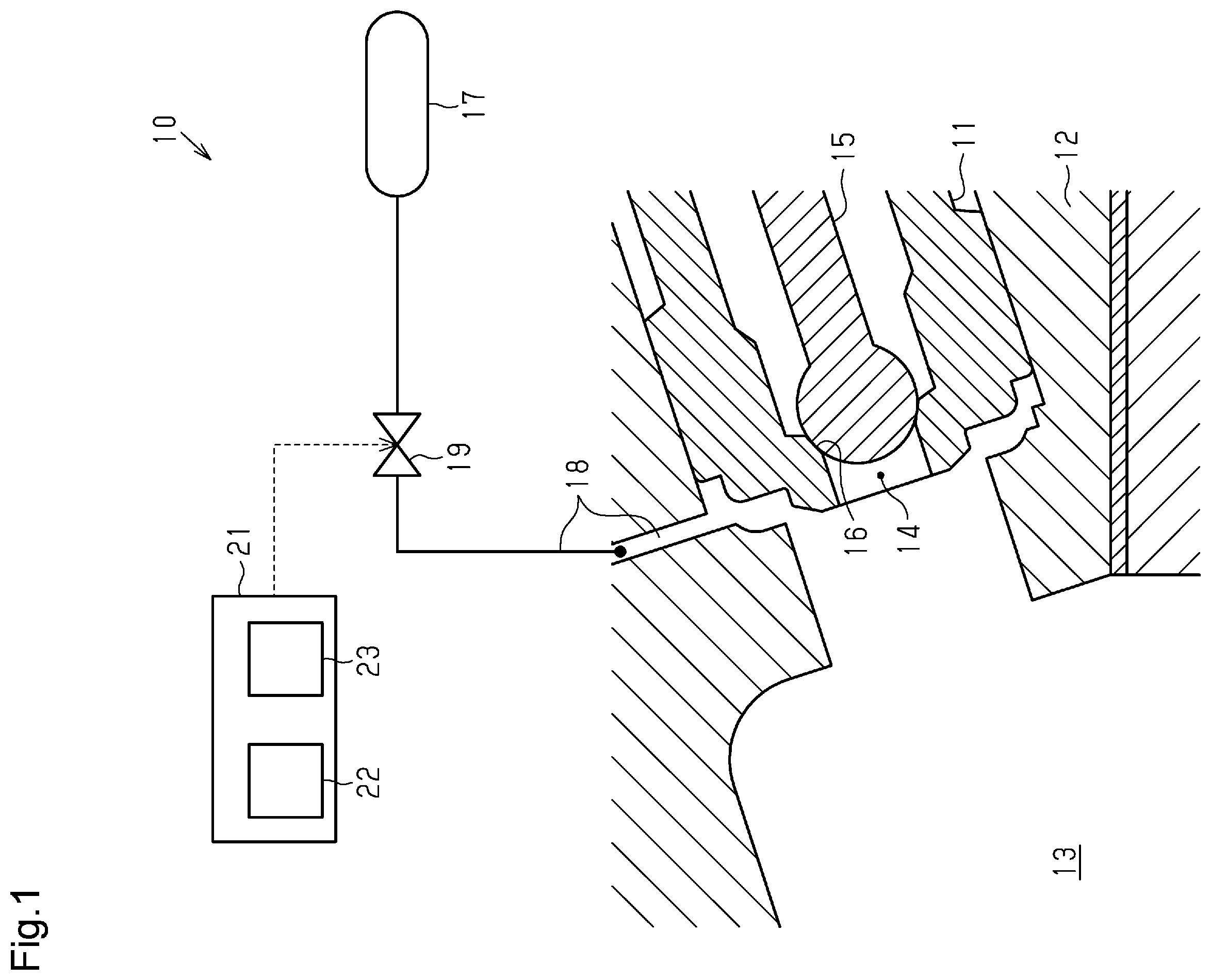 Patent US12129817 Figure 1 – Internal combustion engine