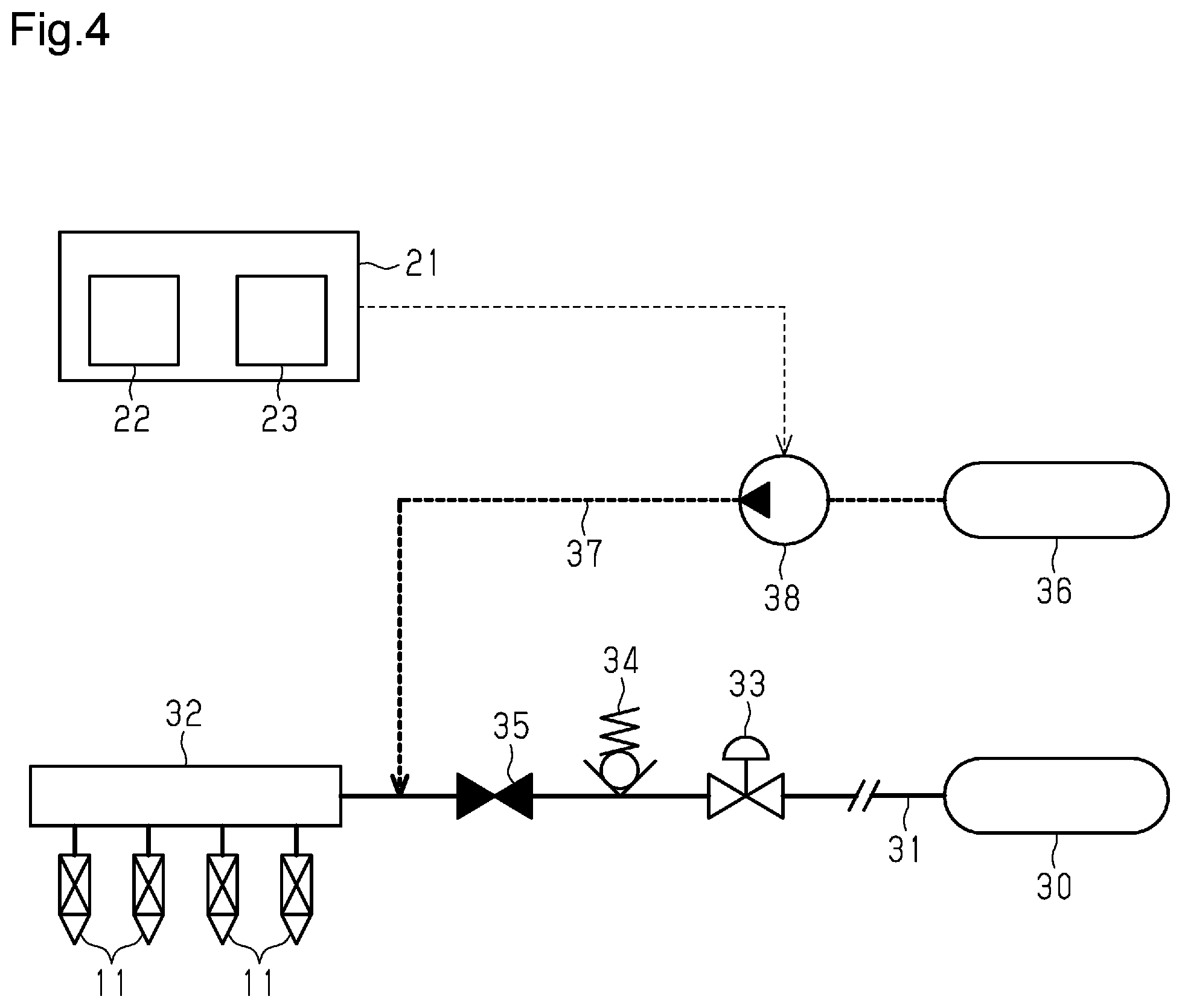Patent US12129817 Figure 4 – Internal combustion engine