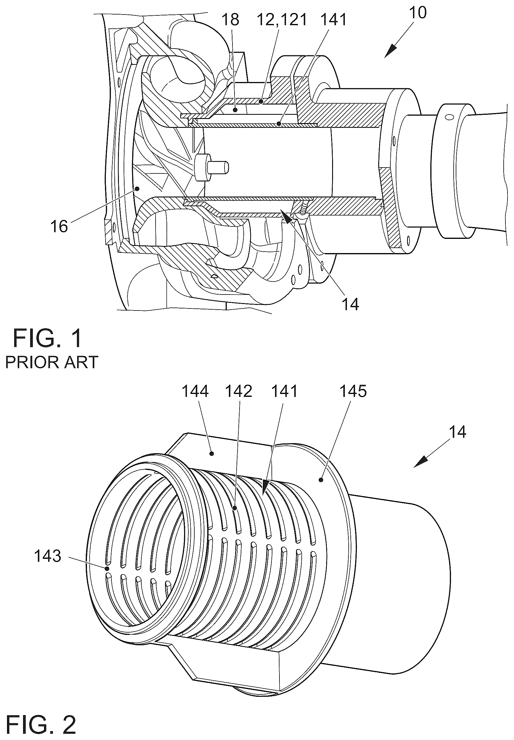 Patent US12129819 — Resonator insert for insertion into an intake pipe of a turbocharger, turbocharger and resonator — Figure 1