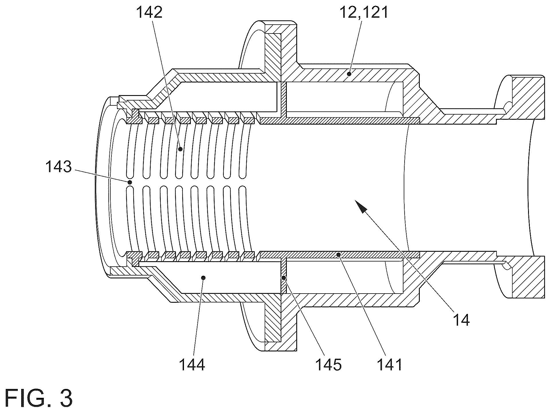 Patent US12129819 Figure 2 – Resonator insert for insertion into an intake pipe of a turbocharger, turbocharger and resonator