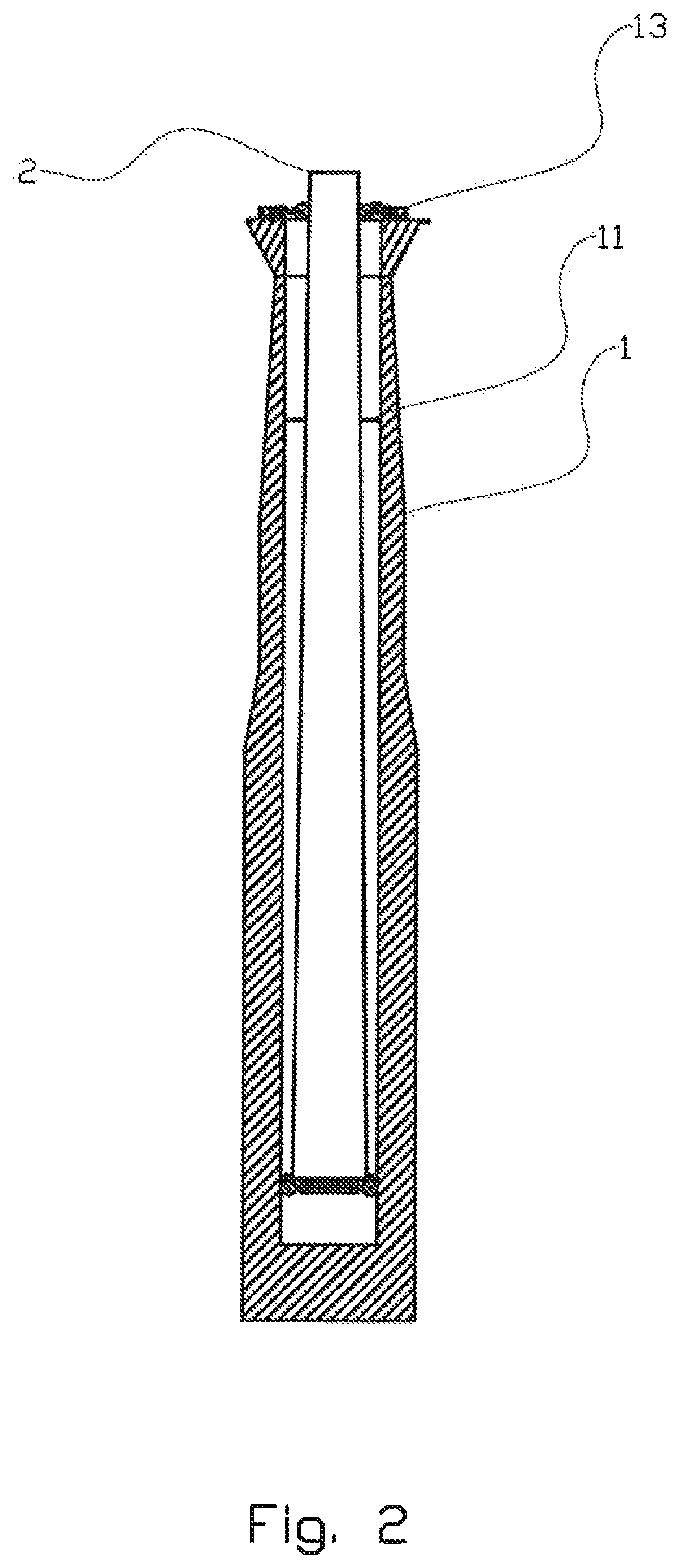 Patent US12129824 Figure 2 – Method for installing an offshore wind turbine and a substructure for an offshore wind turbine