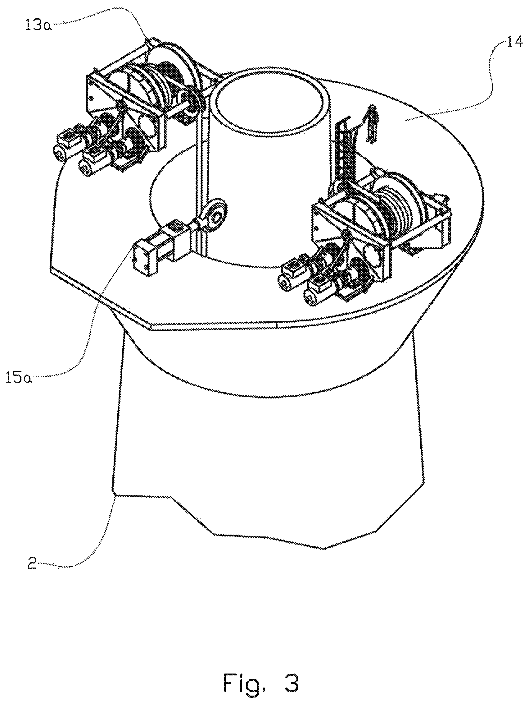 Patent US12129824 Figure 3 – Method for installing an offshore wind turbine and a substructure for an offshore wind turbine