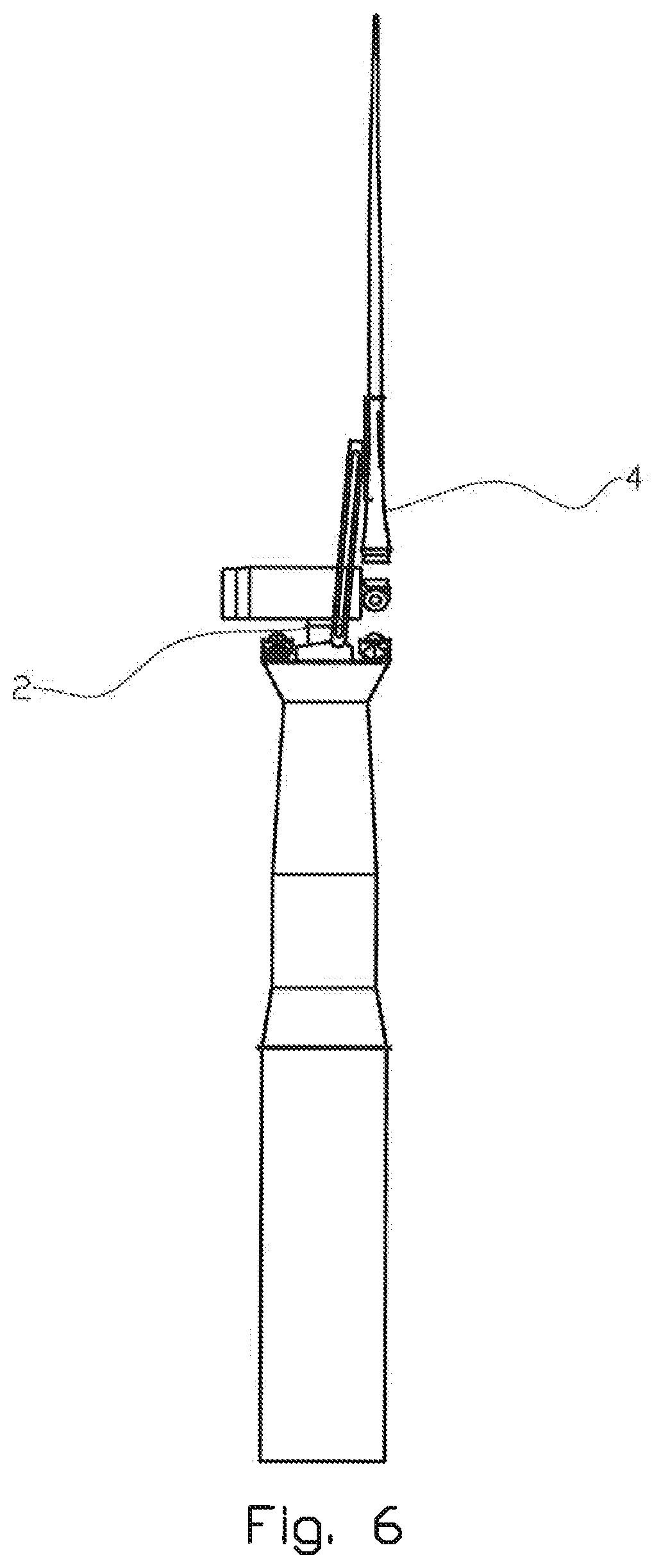 Patent US12129824 Figure 6 – Method for installing an offshore wind turbine and a substructure for an offshore wind turbine
