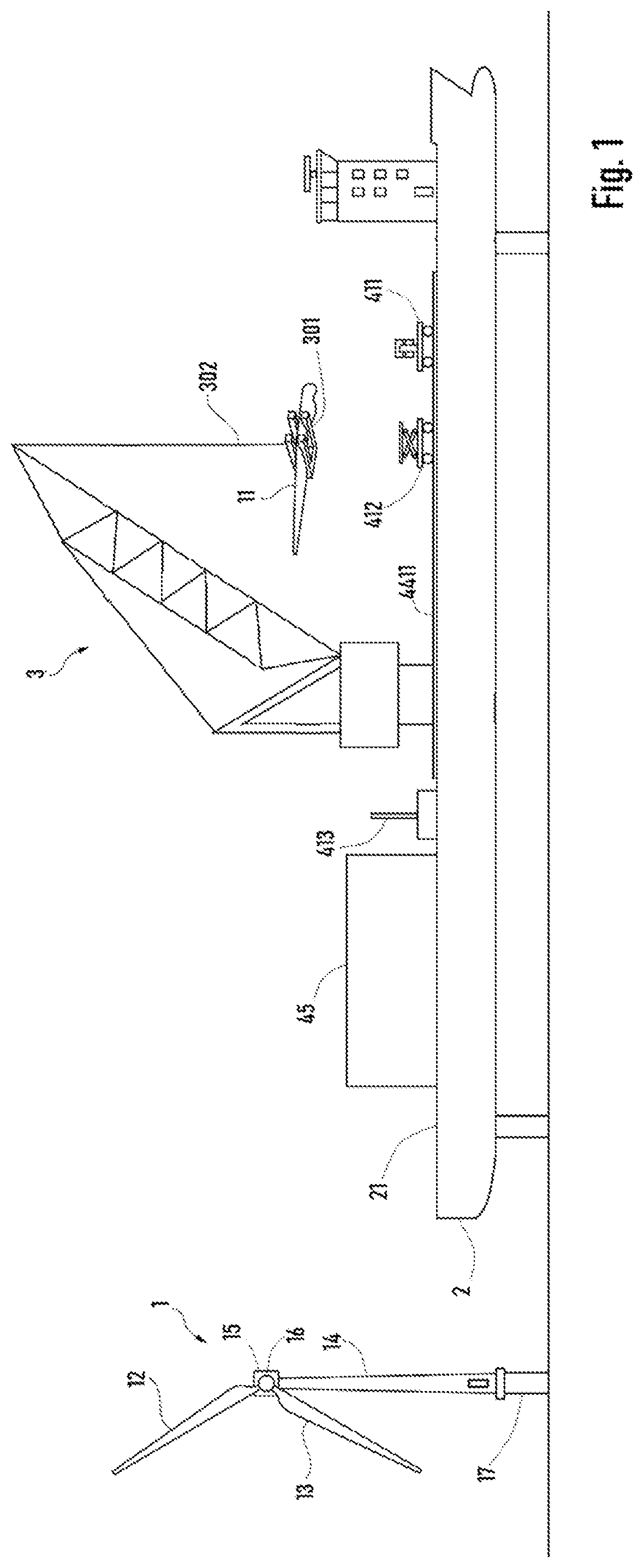 Patent US12129826 Figure 1 – Method for handling a wind turbine blade