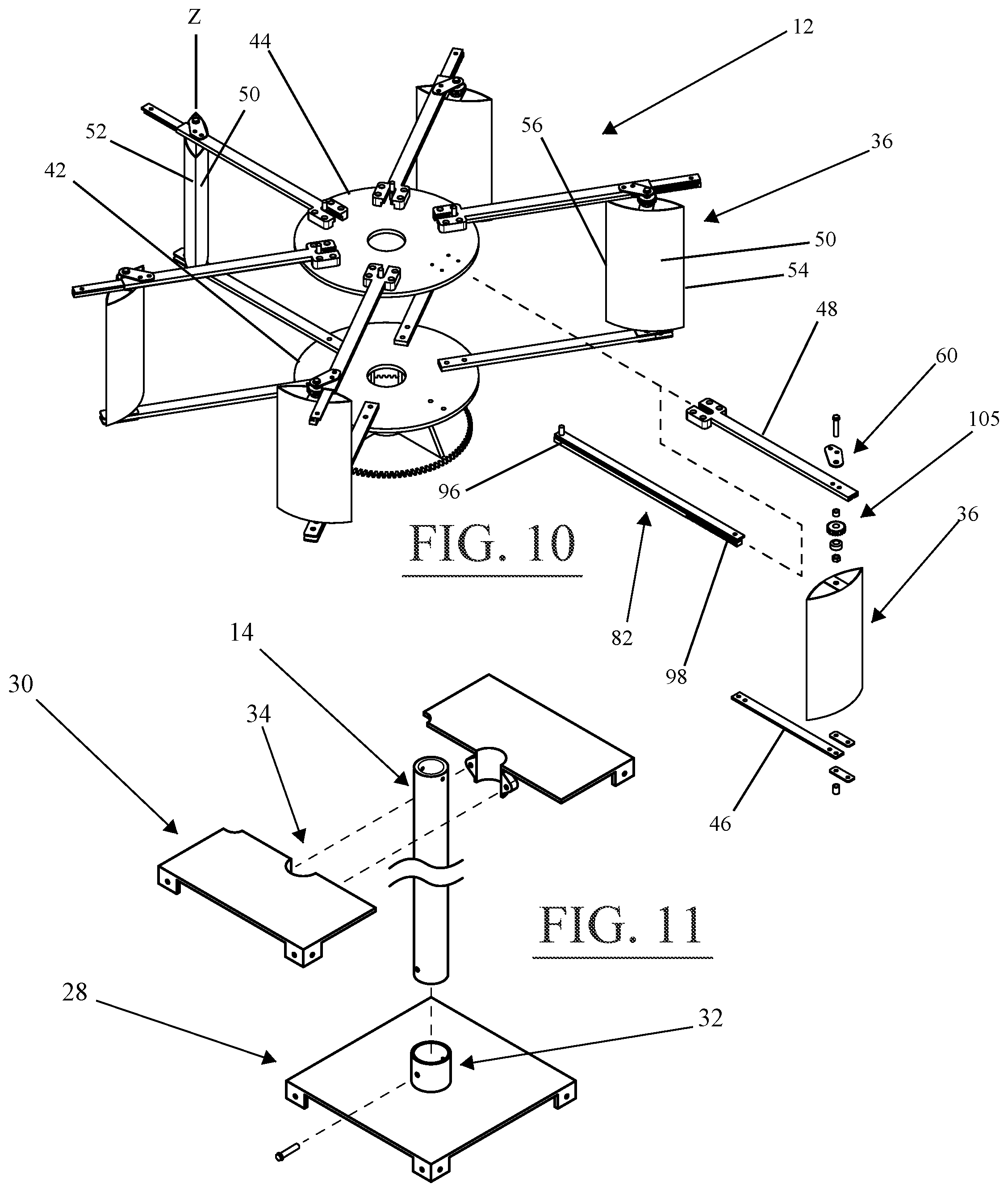 Patent US12129827 Figure 7 – Vertical axis wind turbine