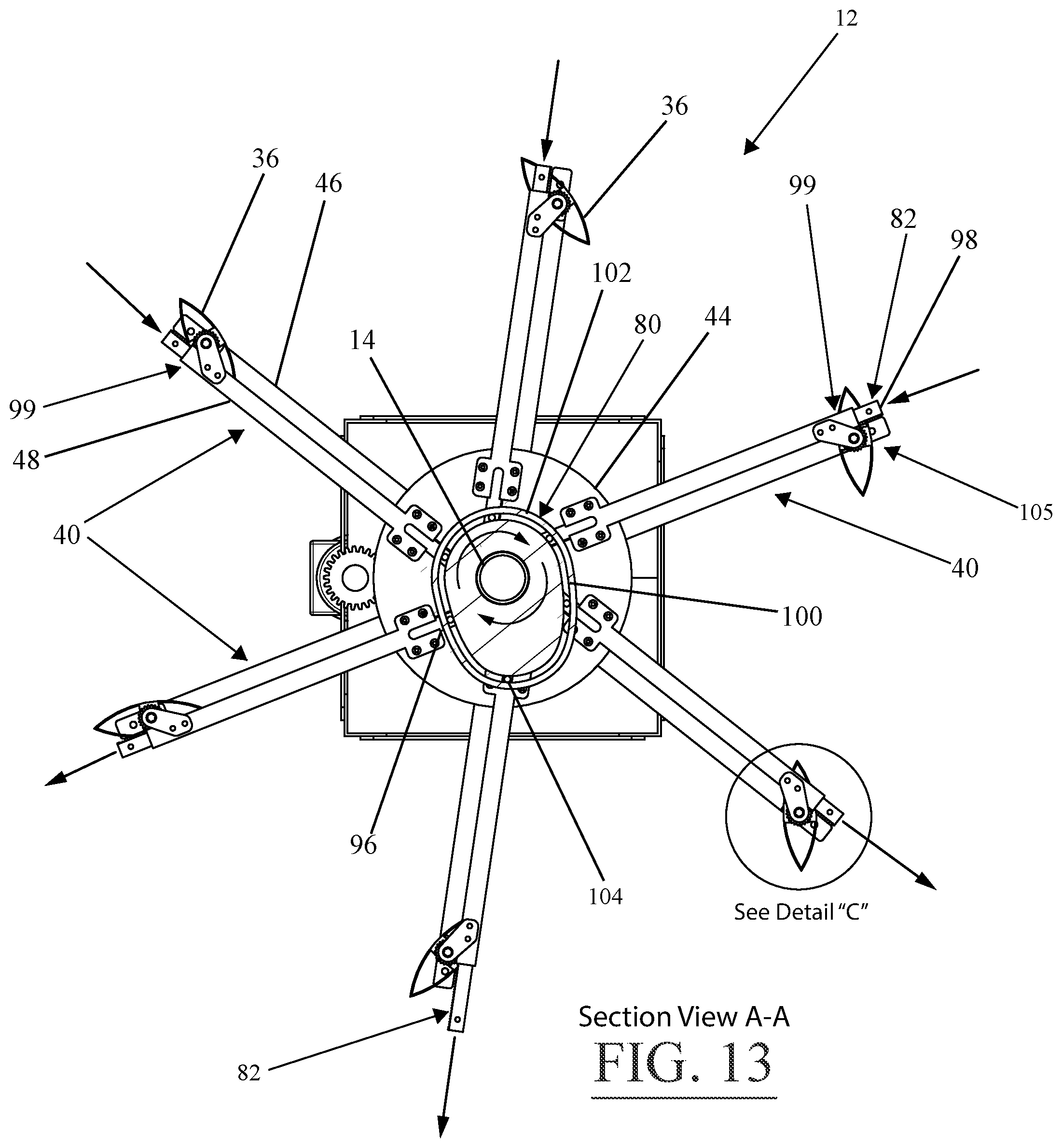 Patent US12129827 Figure 9 – Vertical axis wind turbine