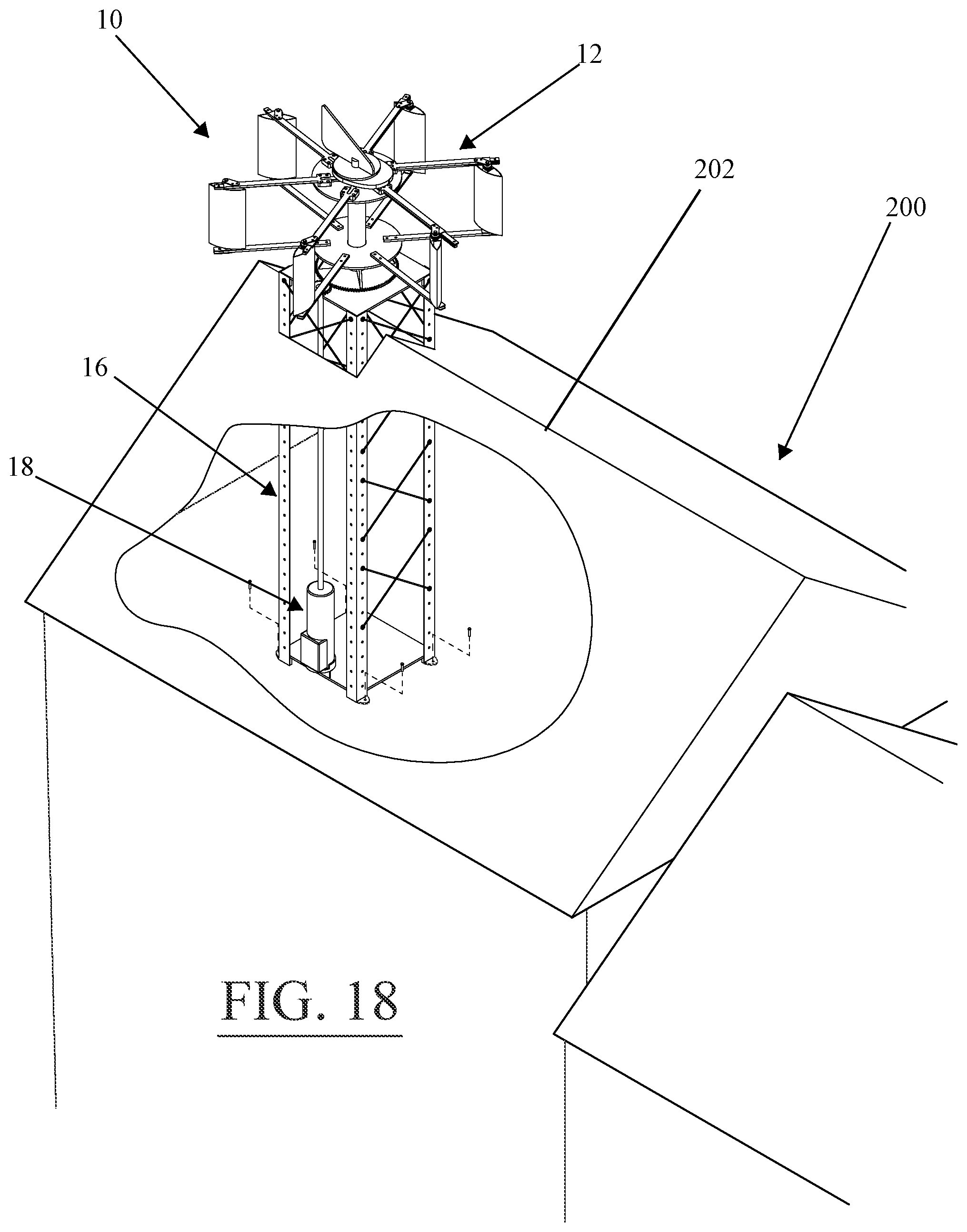 Patent US12129827 Figure 13 – Vertical axis wind turbine