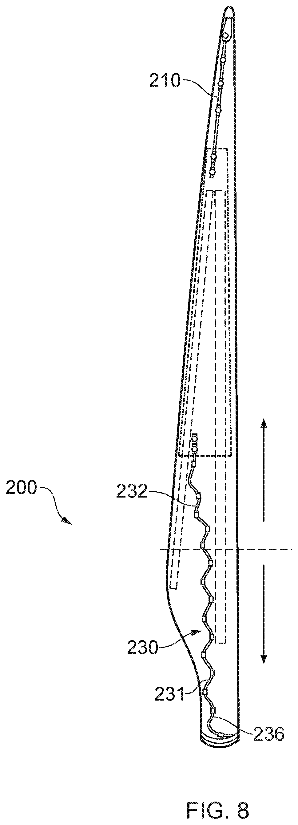 Patent US12129831 Figure 8 – Wind turbine lightning protection system
