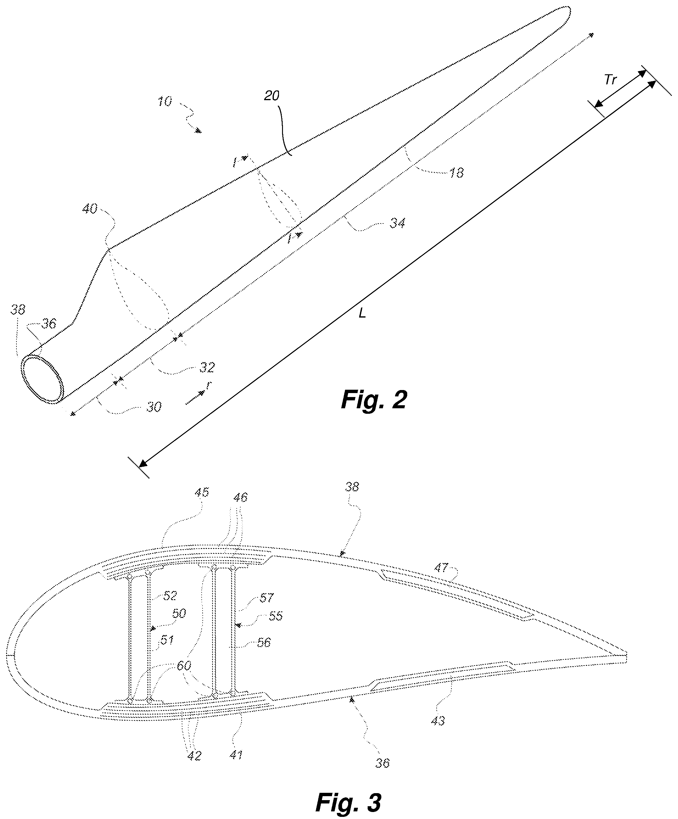 Patent US12129832 Figure 2 – Spar cap assembly for a wind turbine blade with a lightning protection system