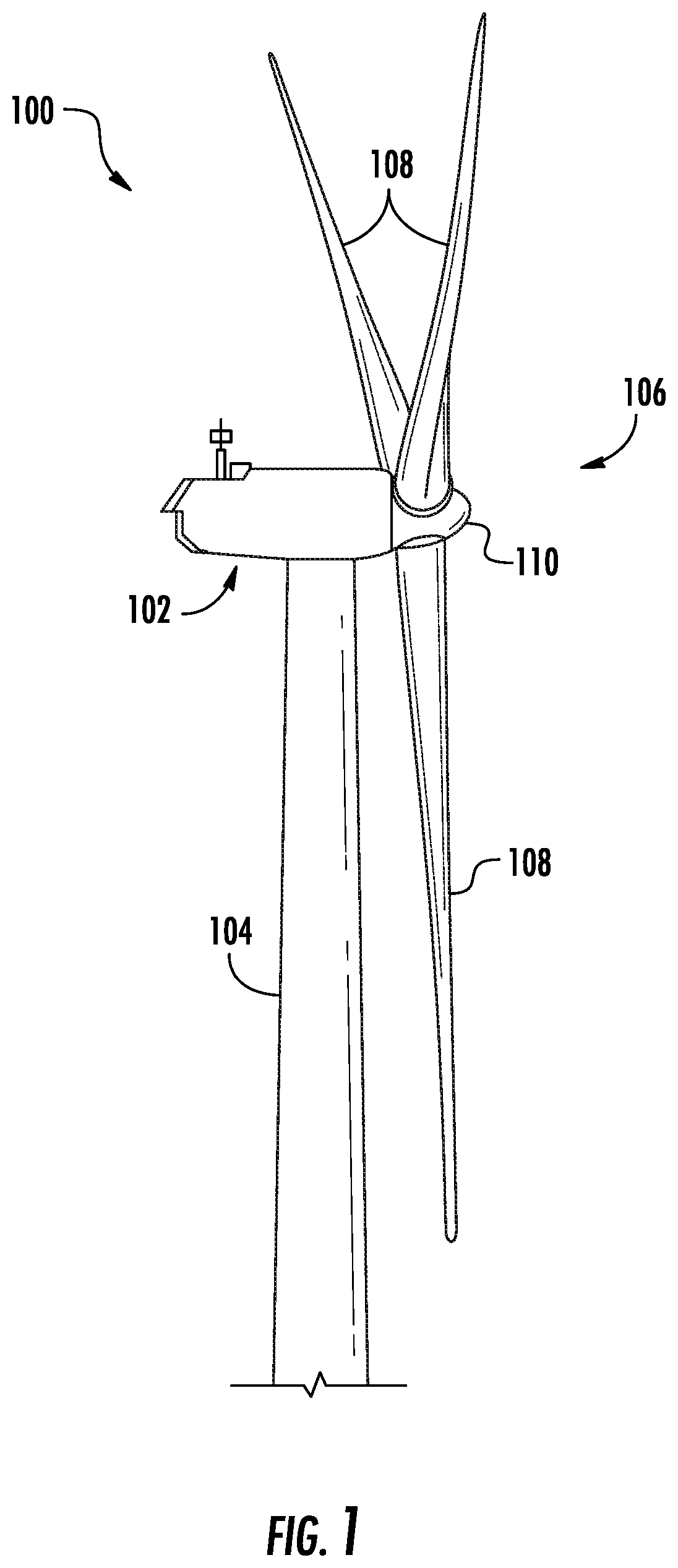 Patent US12129833 Figure 1 – System and method for controlling an electrical power system using a dynamic regulator maximum limit