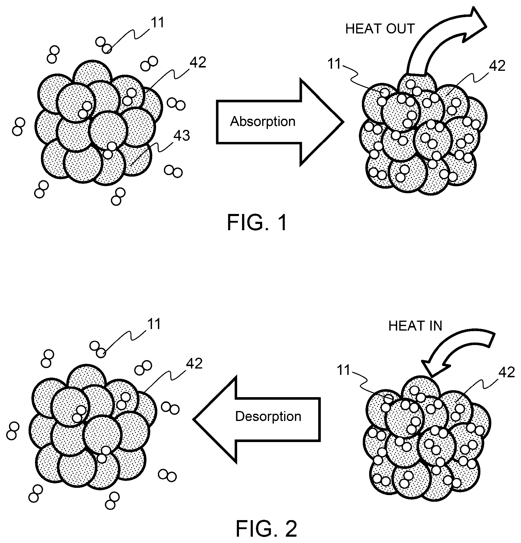 Patent US12129837 Figure 1 – Advanced metal hydride heat transfer system utilizing an electrochemical hydrogen compressor