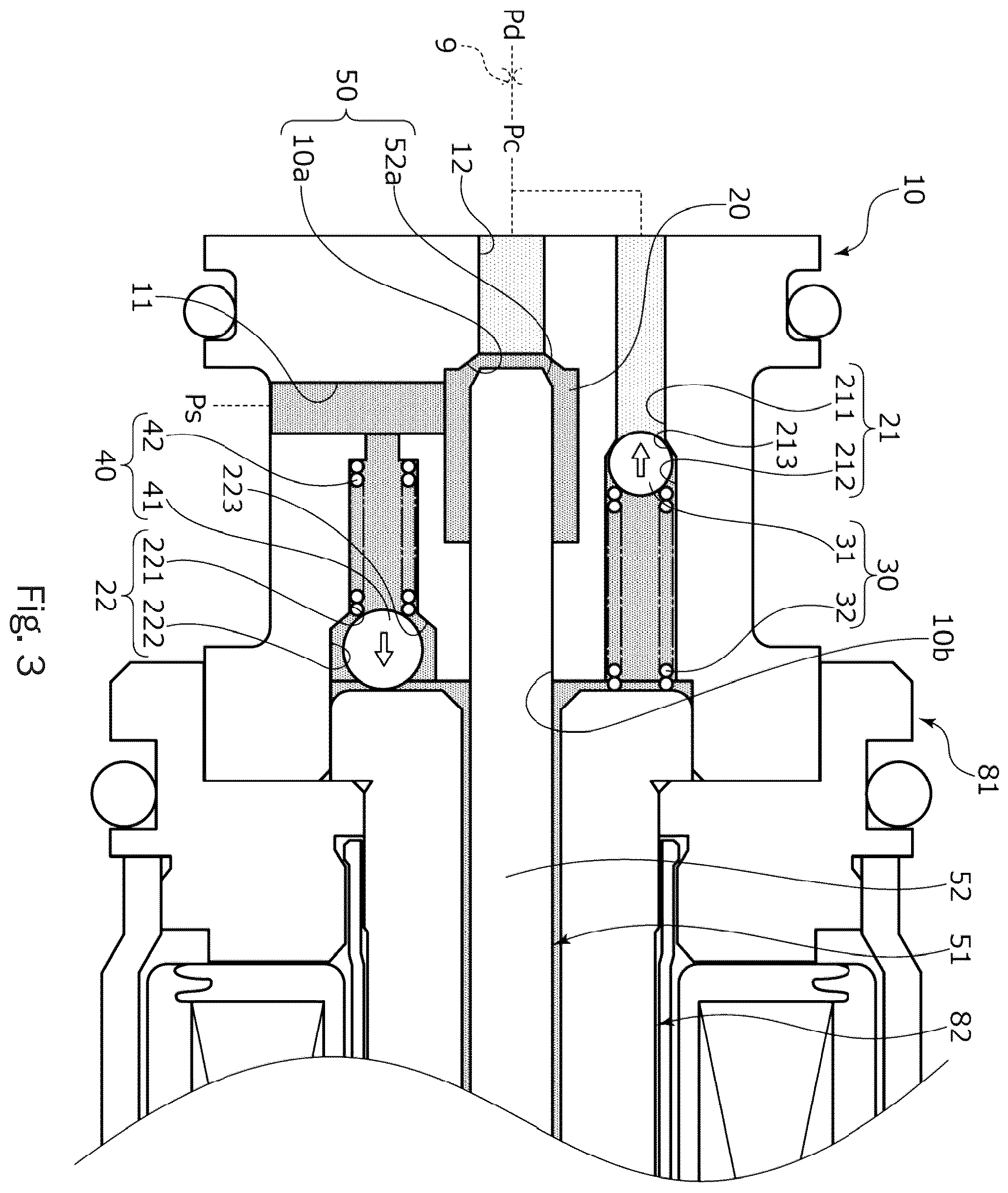 Patent US12129840 Figure 3 – Capacity control valve