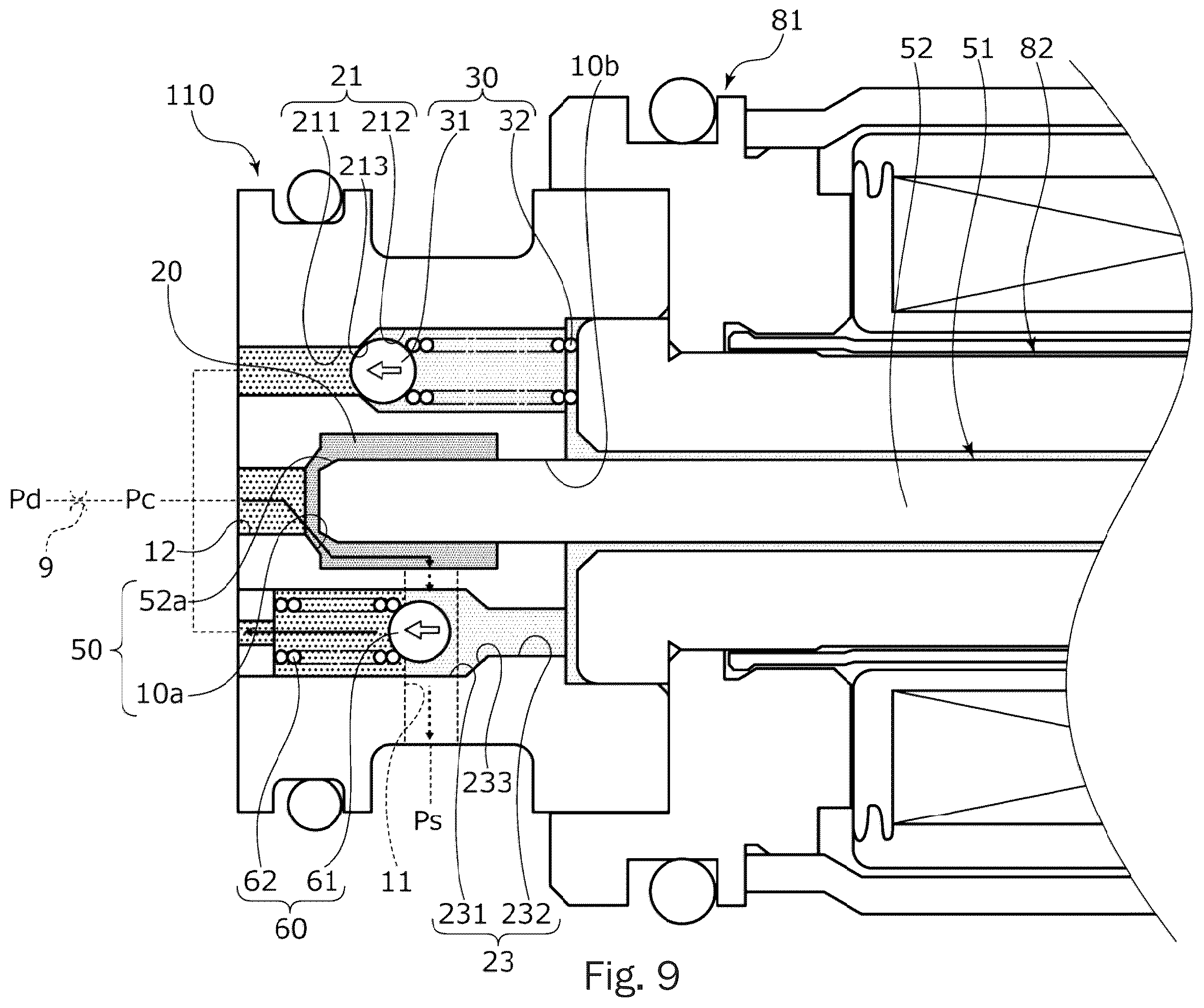 Patent US12129840 Figure 9 – Capacity control valve