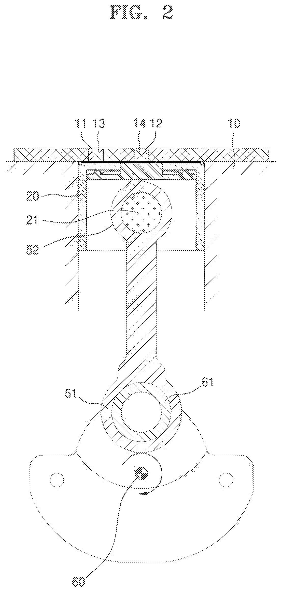 Patent US12129842 Figure 2 – Reciprocal compressor and refrigerator including the same