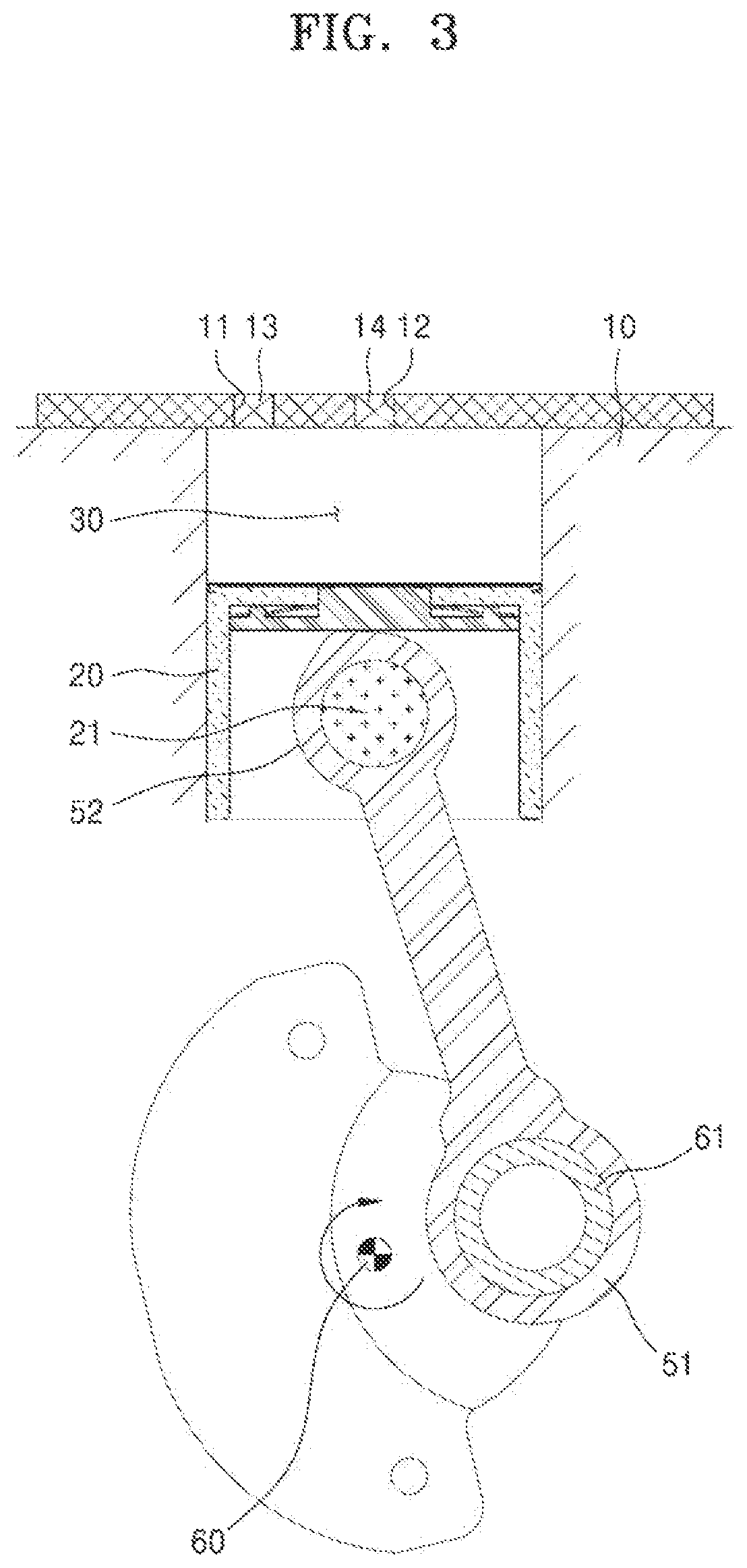 Patent US12129842 Figure 3 – Reciprocal compressor and refrigerator including the same
