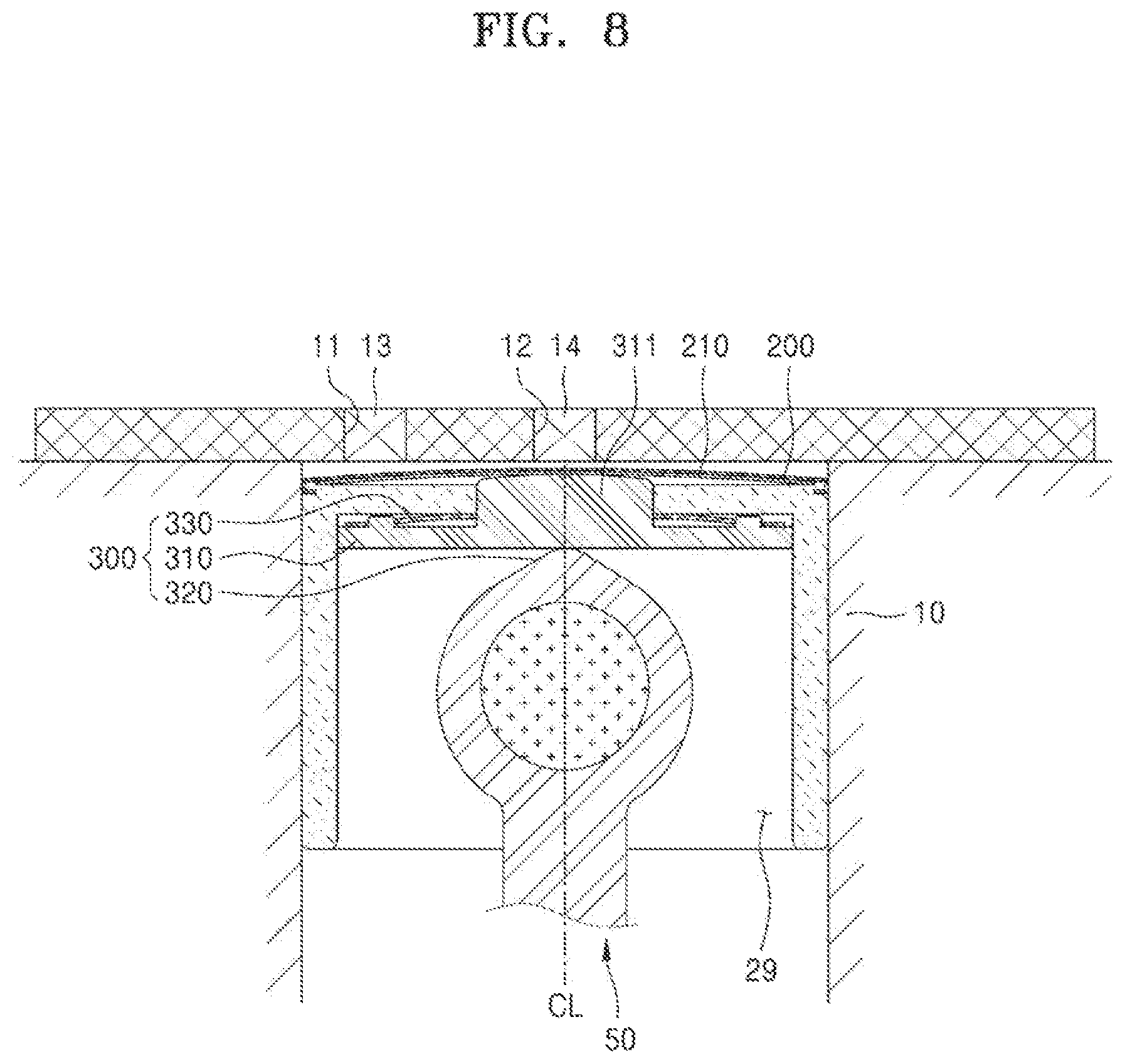 Patent US12129842 Figure 8 – Reciprocal compressor and refrigerator including the same