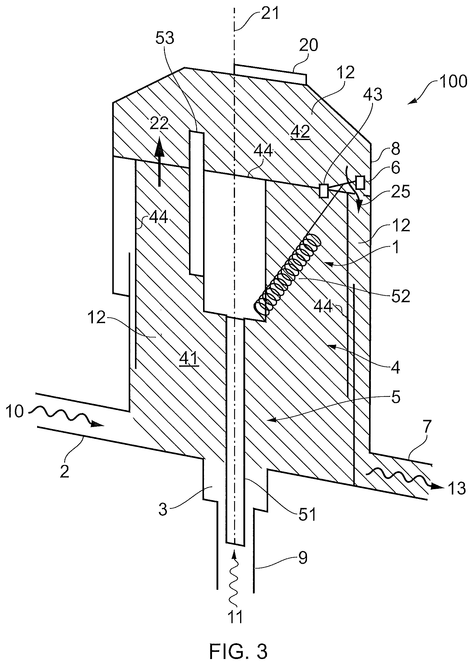 Patent US12129844 Figure 3 – Liquid dispenser comprising piezoelectric detector