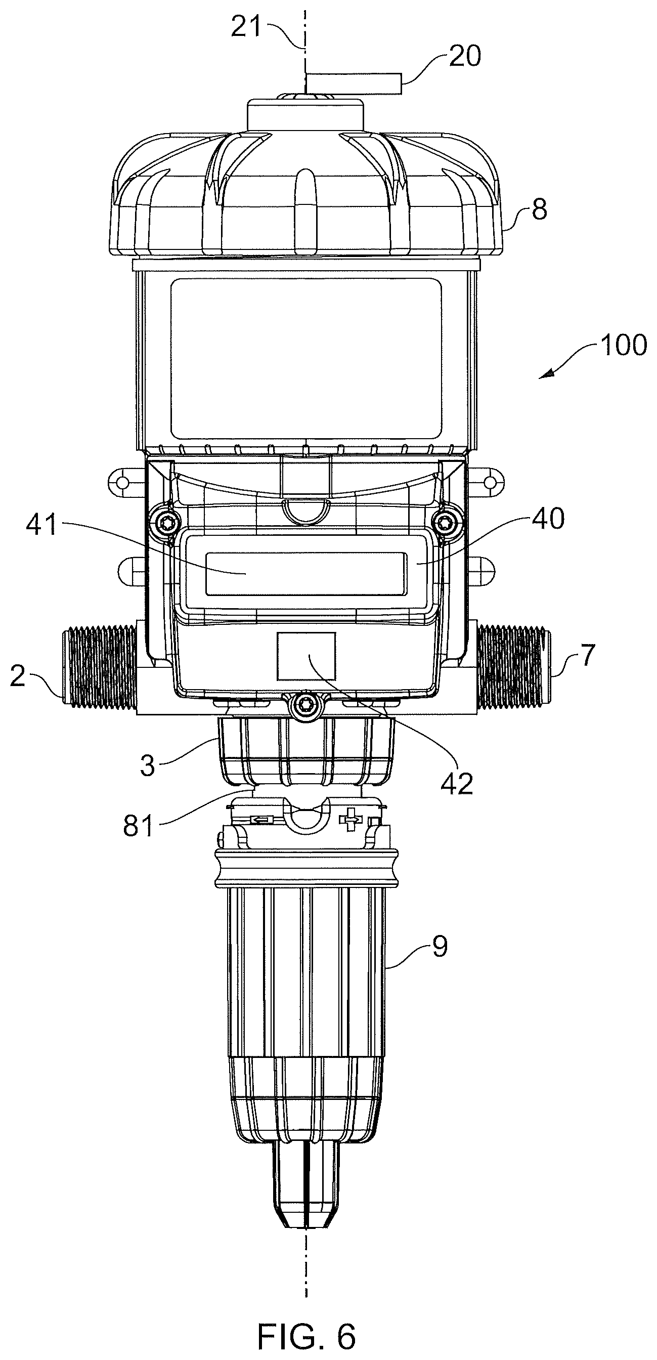 Patent US12129844 Figure 6 – Liquid dispenser comprising piezoelectric detector